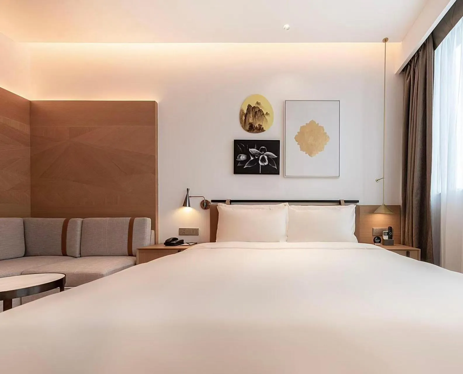 Bed in Atour Hotel Shenzhen Nanshan Vanke Yuncheng