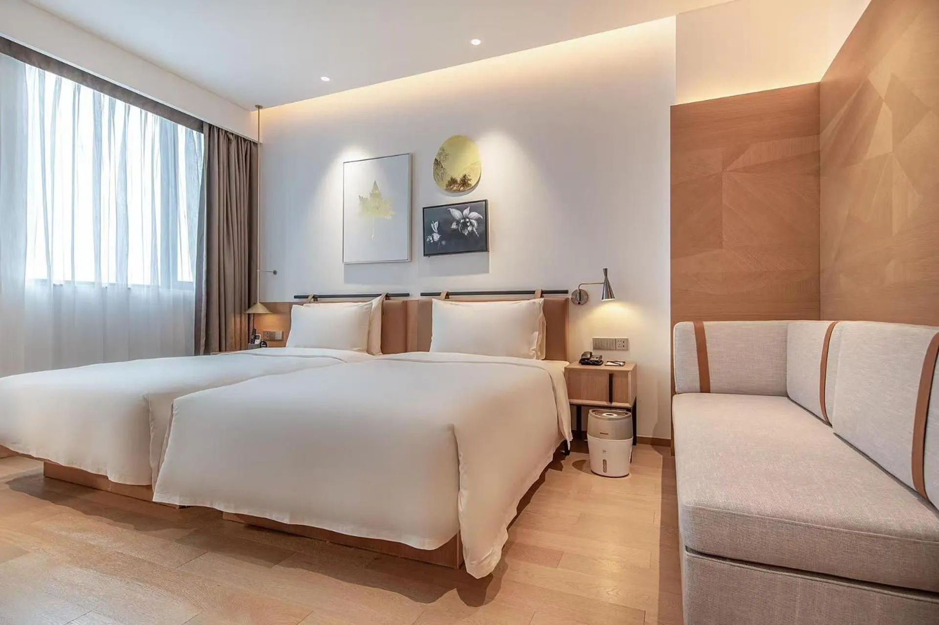 Bed in Atour Hotel Shenzhen Nanshan Vanke Yuncheng