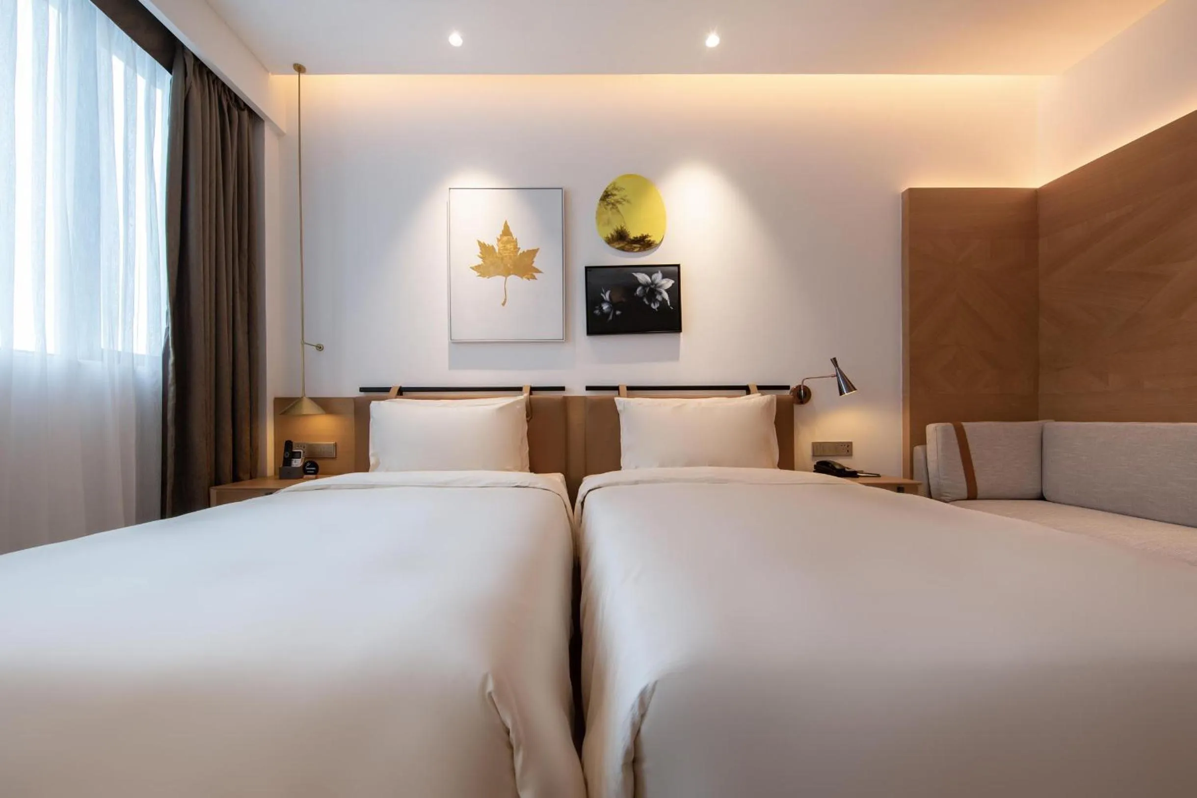 Bed in Atour Hotel Shenzhen Nanshan Vanke Yuncheng