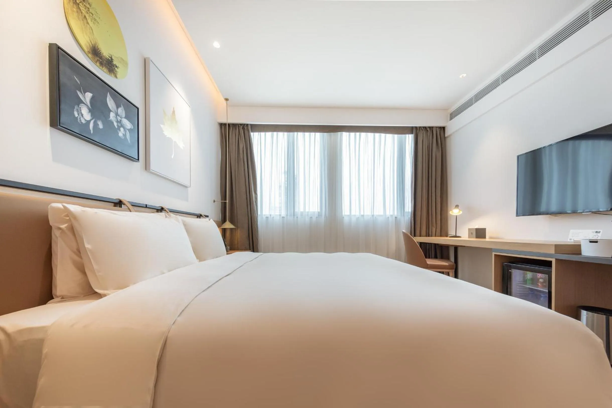 Bed in Atour Hotel Shenzhen Nanshan Vanke Yuncheng