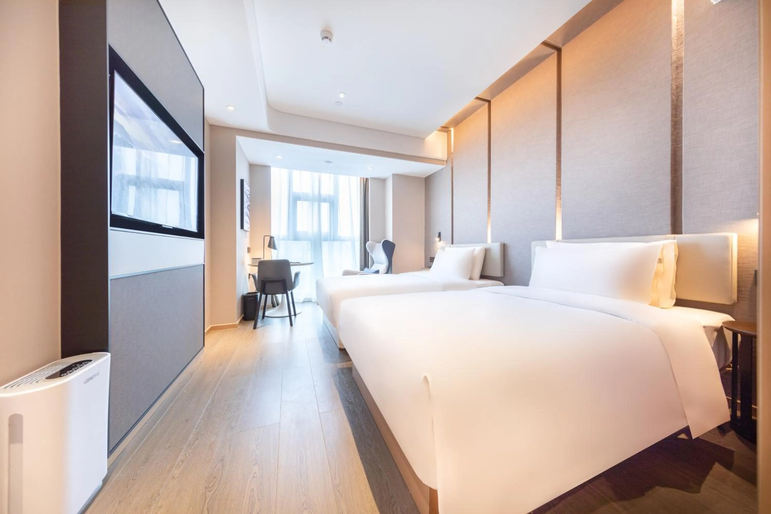 Bed in Atour Hotel Shenzhen Guanlan High Tech Park