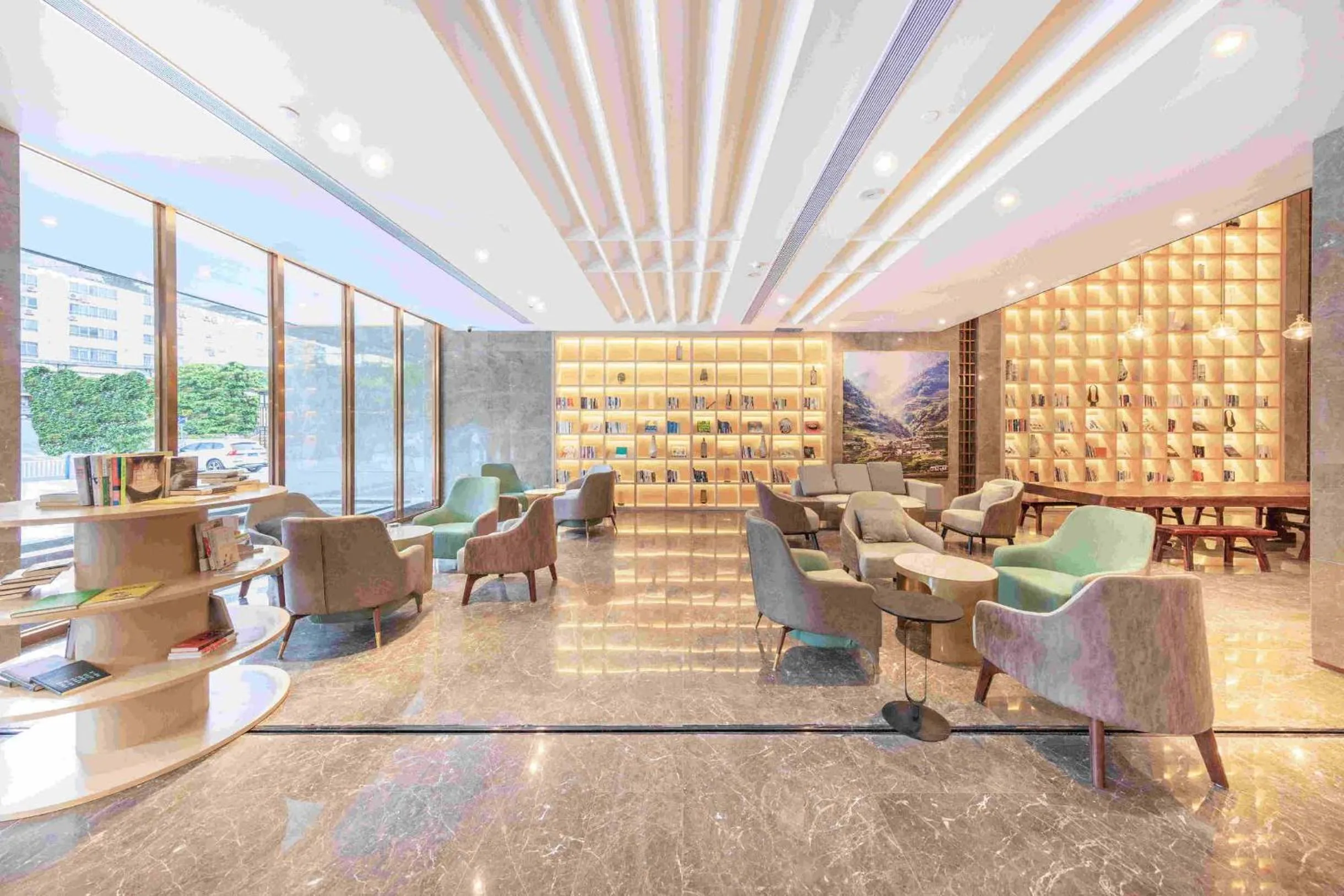 Lobby or reception in Atour Hotel Chongqing Guanyinqiao Flower Garden