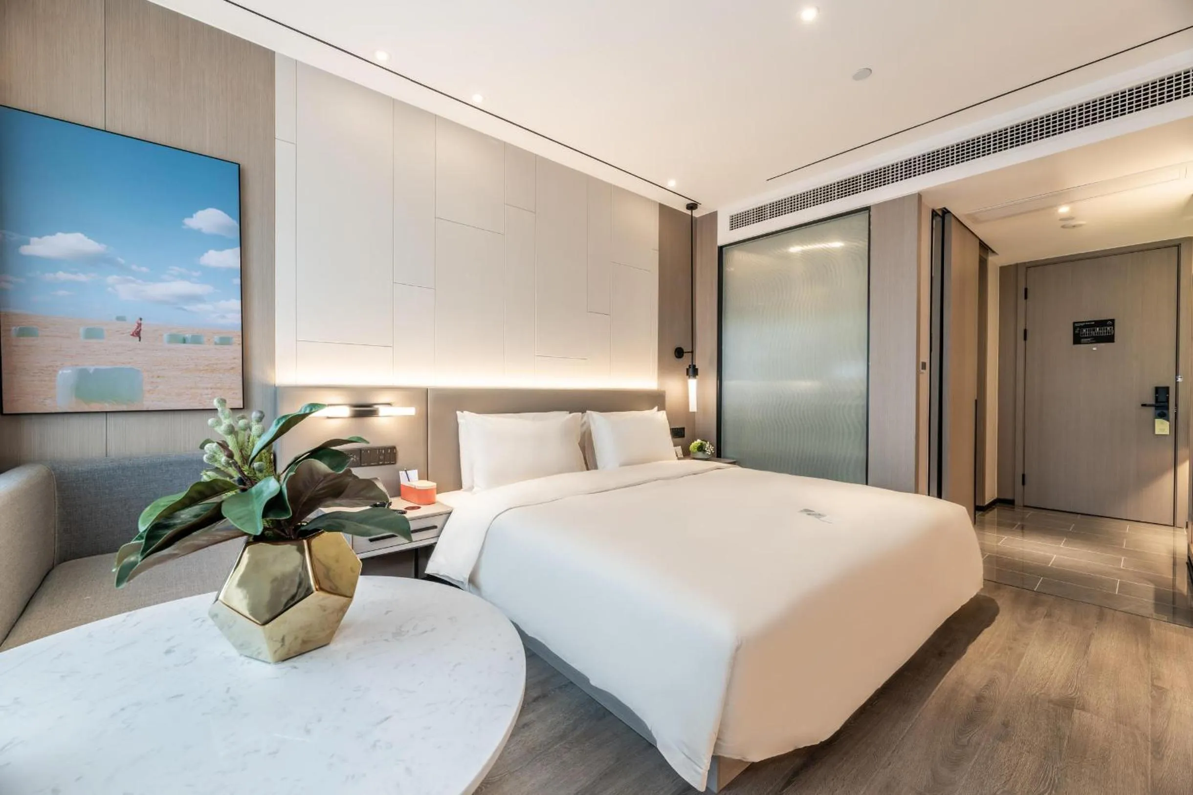 Bedroom, Bed in Atour X Hotel Chengdu Shuangnan Wuhou Avenue Station