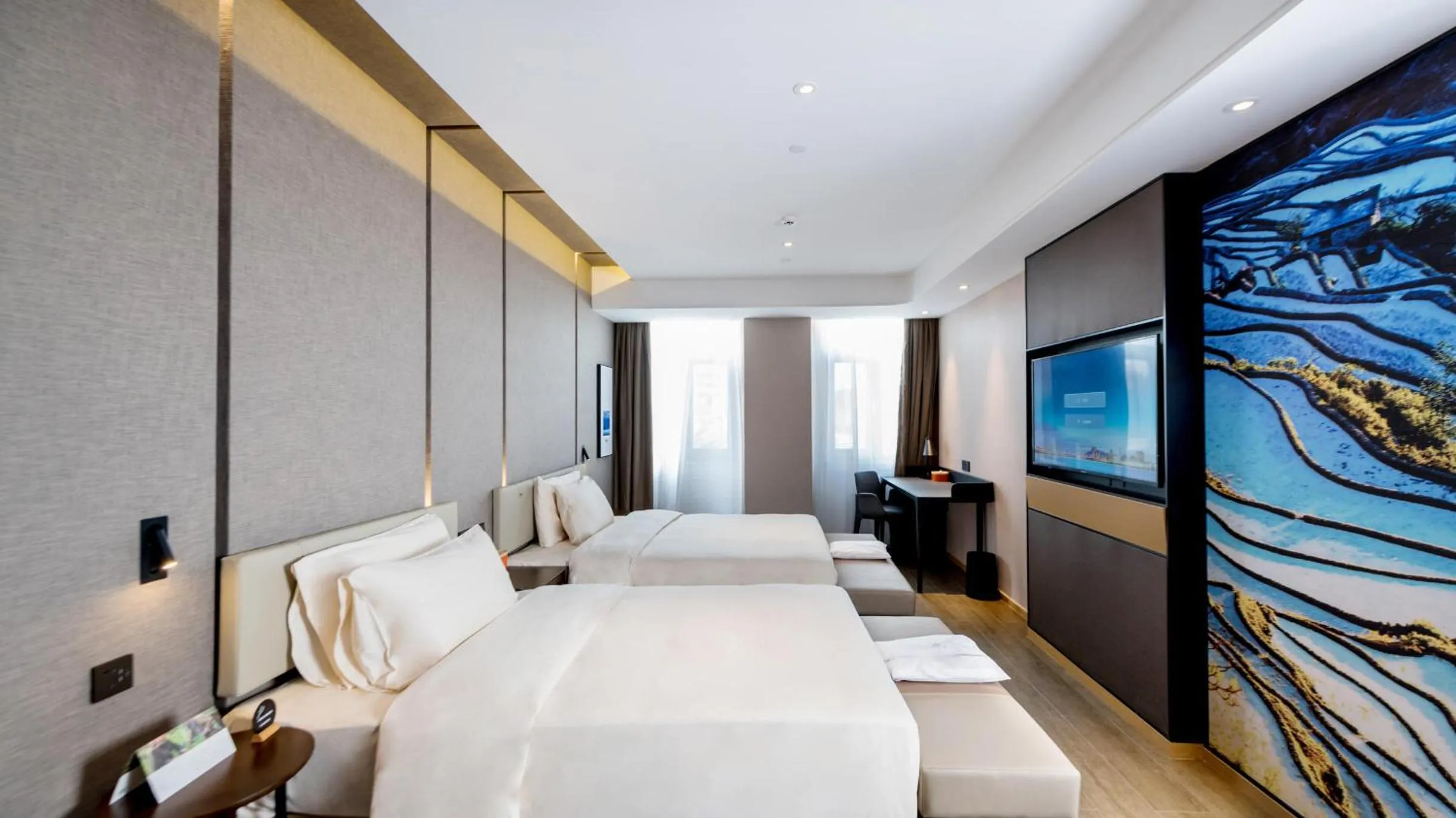 Bed in Atour Hotel Kunming Cuihu