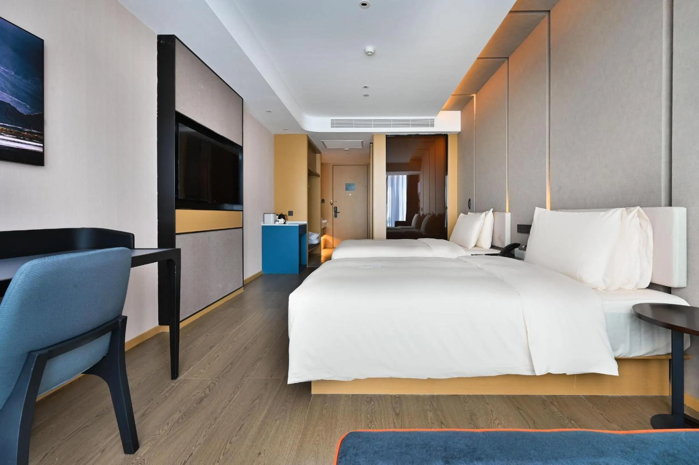 Bed in Atour Hotel Kunming Changshui International Airport