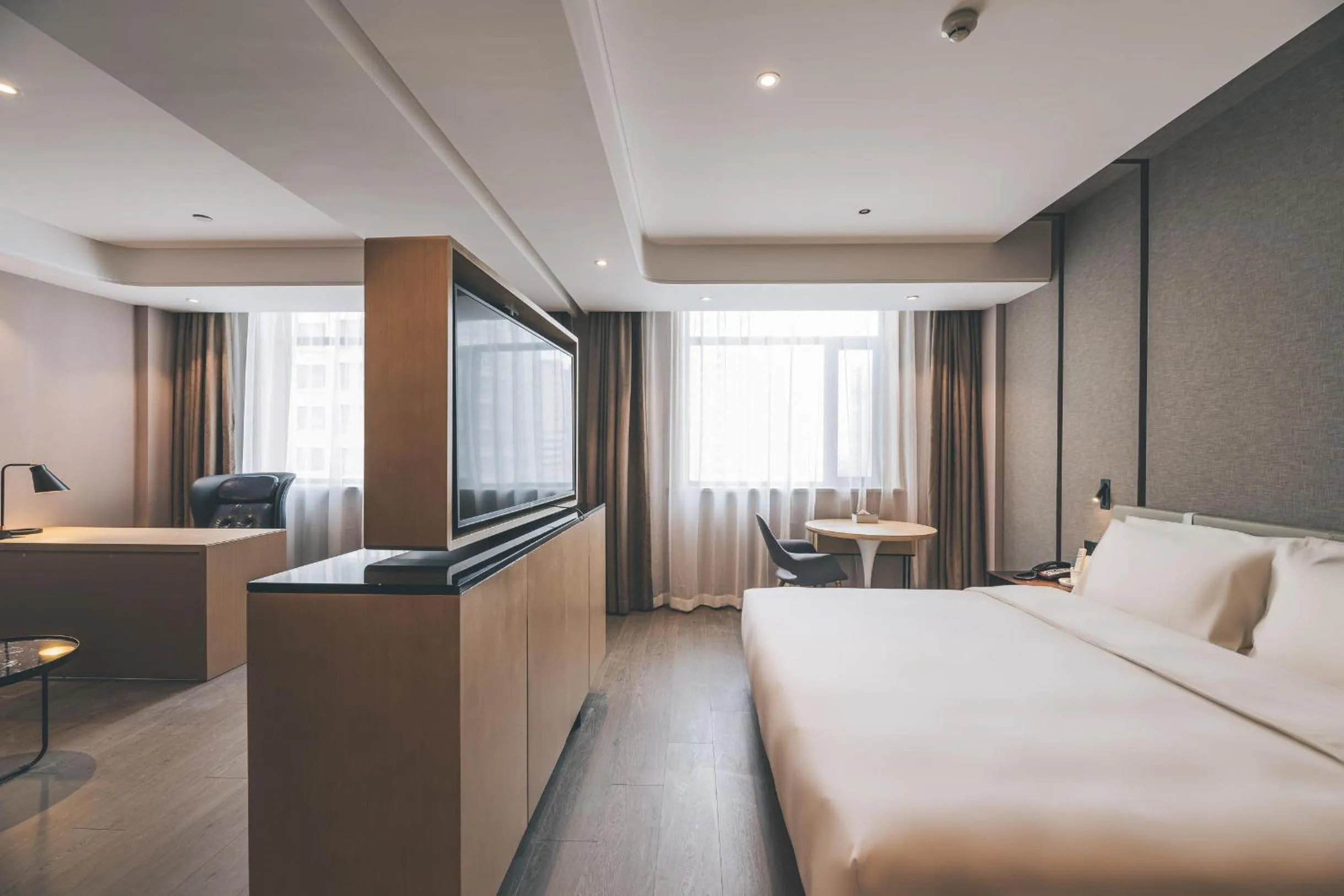 Bed in Atour Hotel Lanzhou Dongfanghong Plaza