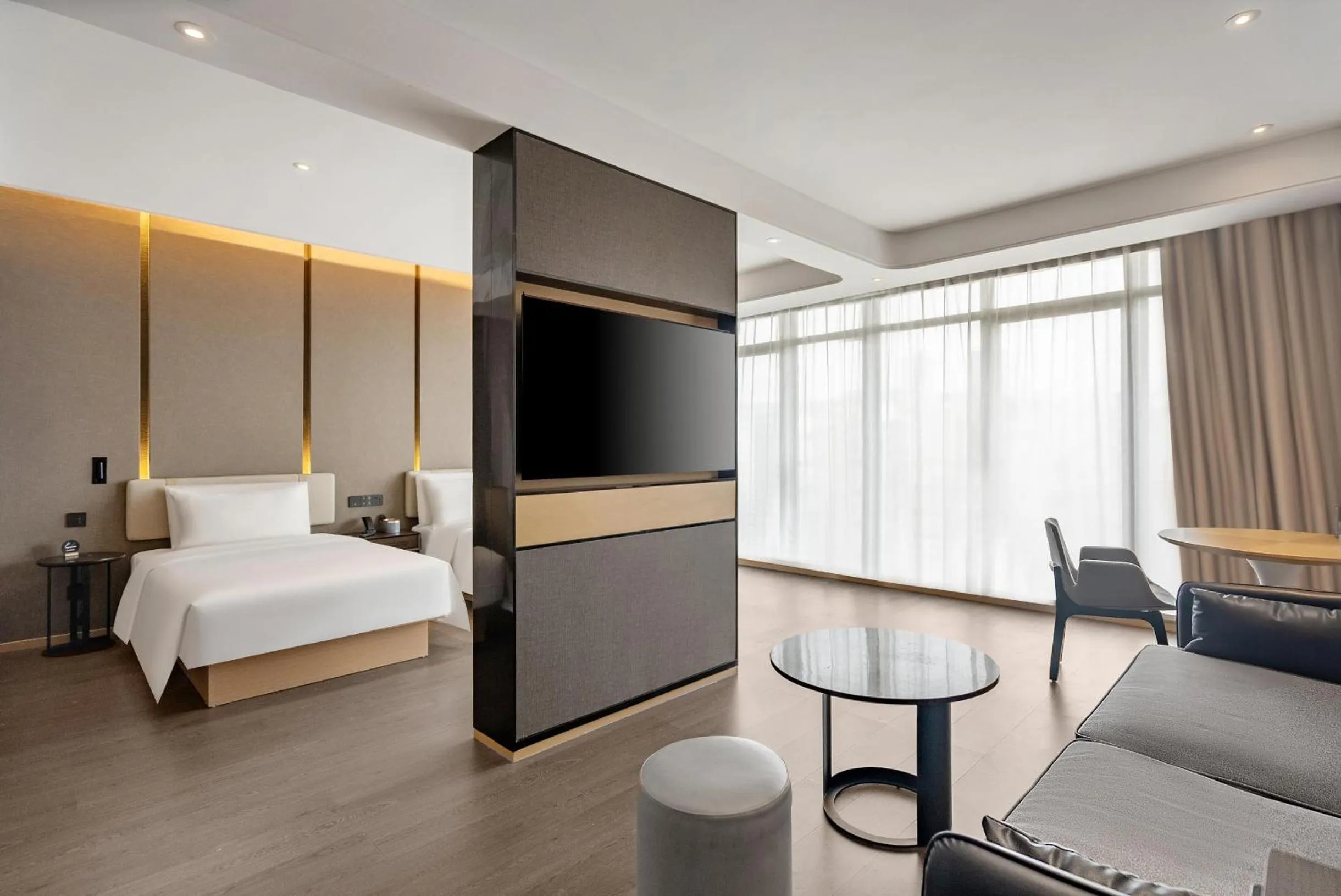 Bed in Atour S Hotel Xining Haihu New District SDIC Plaza