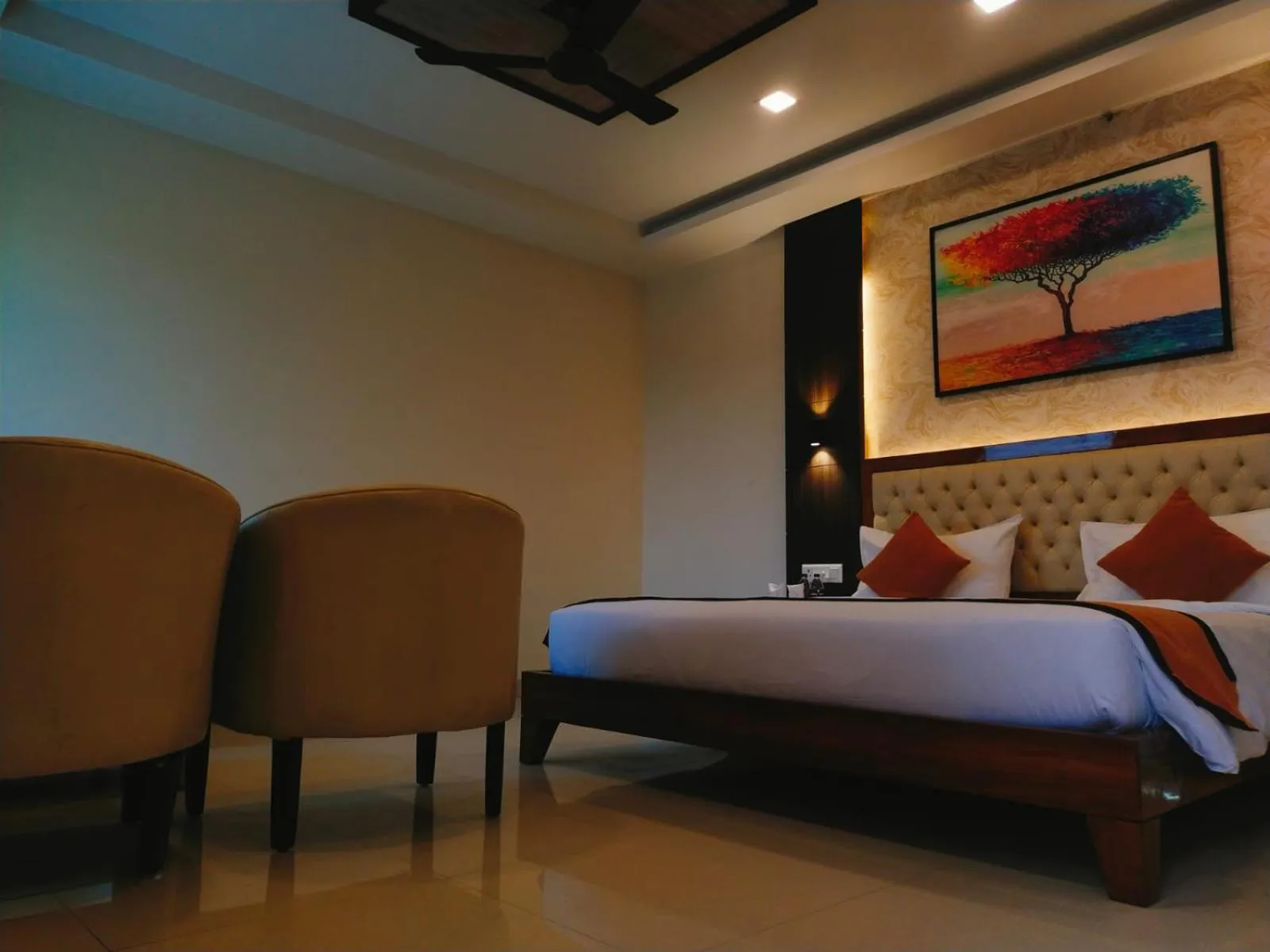 Bed in Sambhabana Hotel & Suites