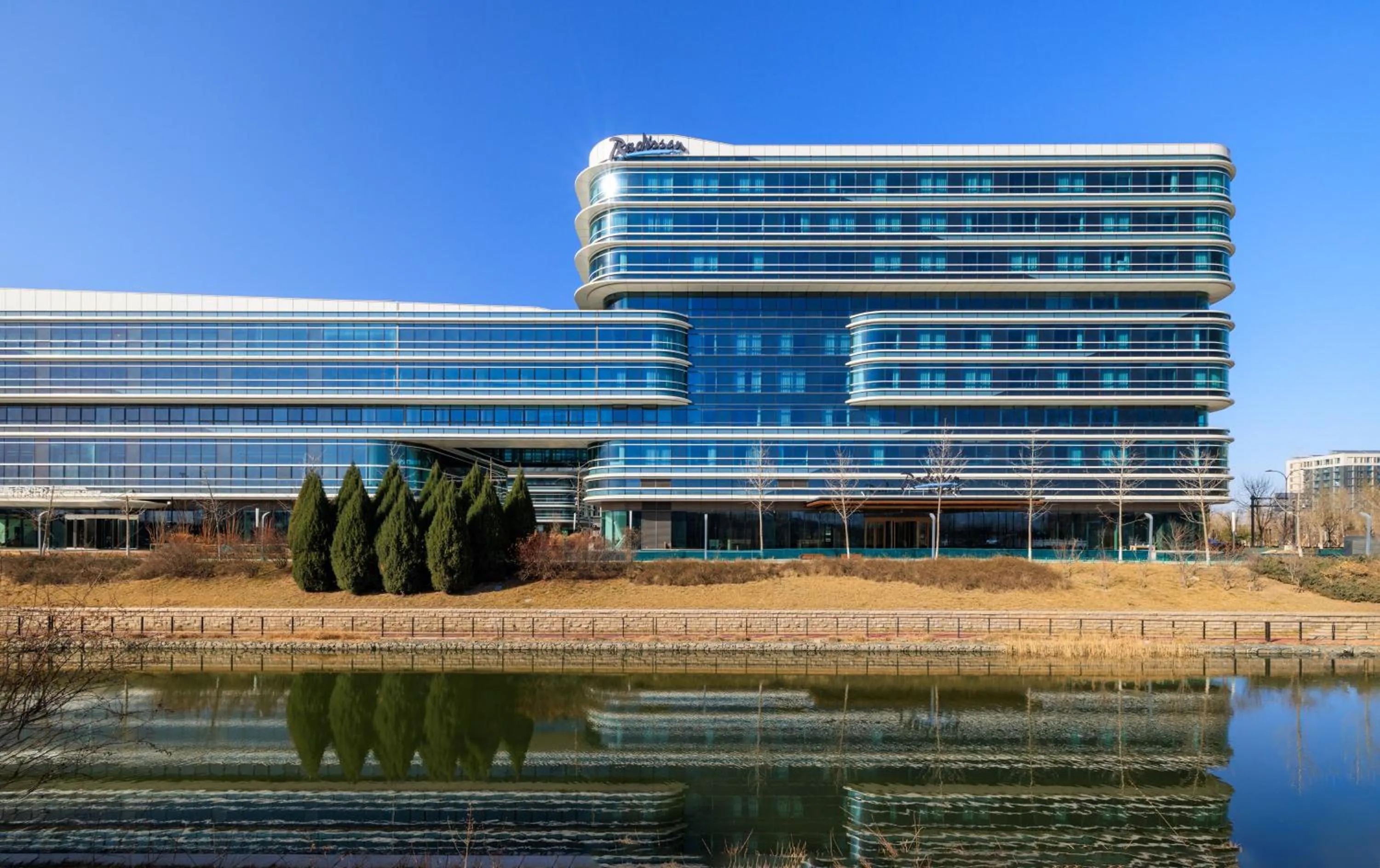 Property building in Radisson Hotel, Beijing DaXing Airport