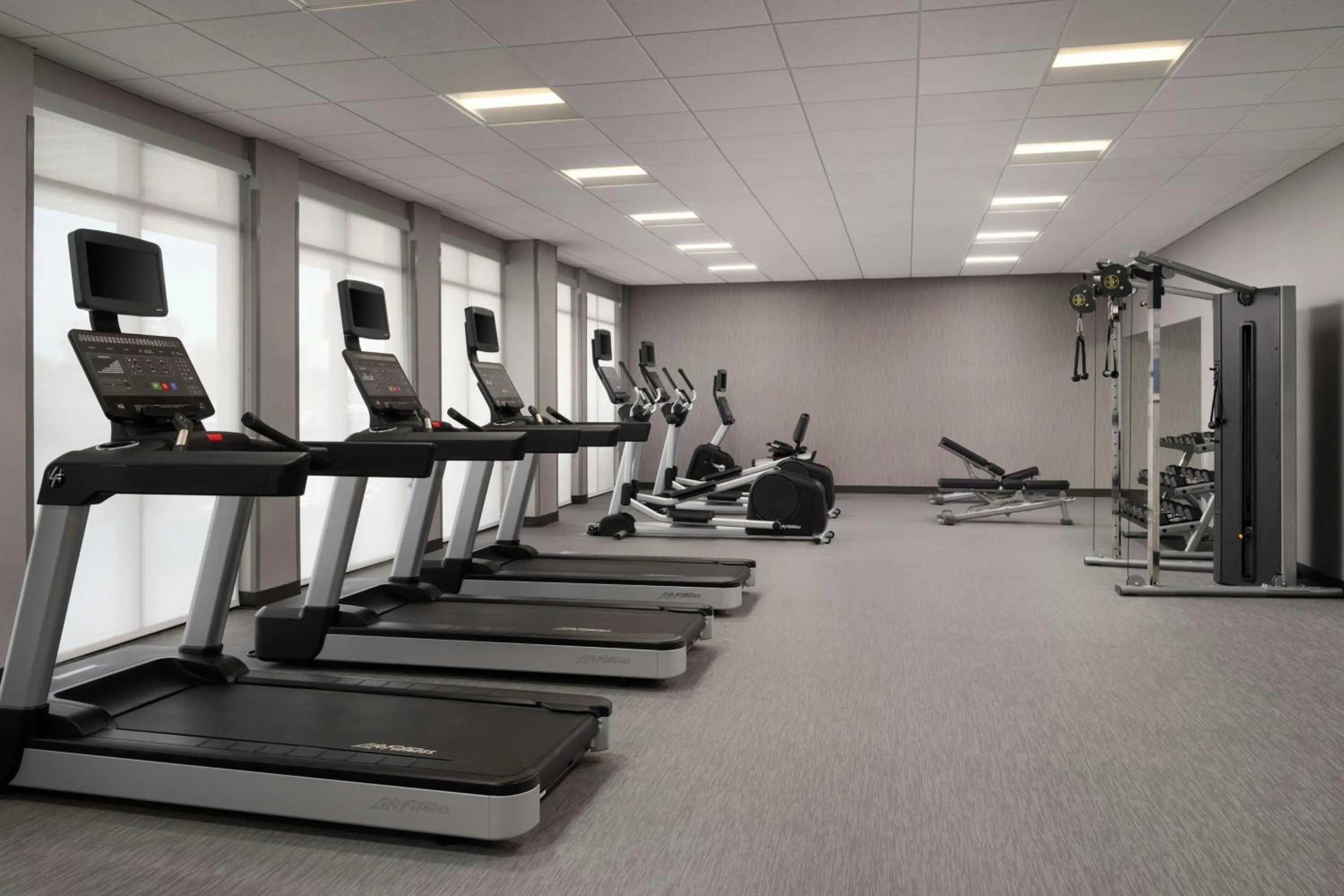 Fitness centre/facilities in Courtyard by Marriott Lake City