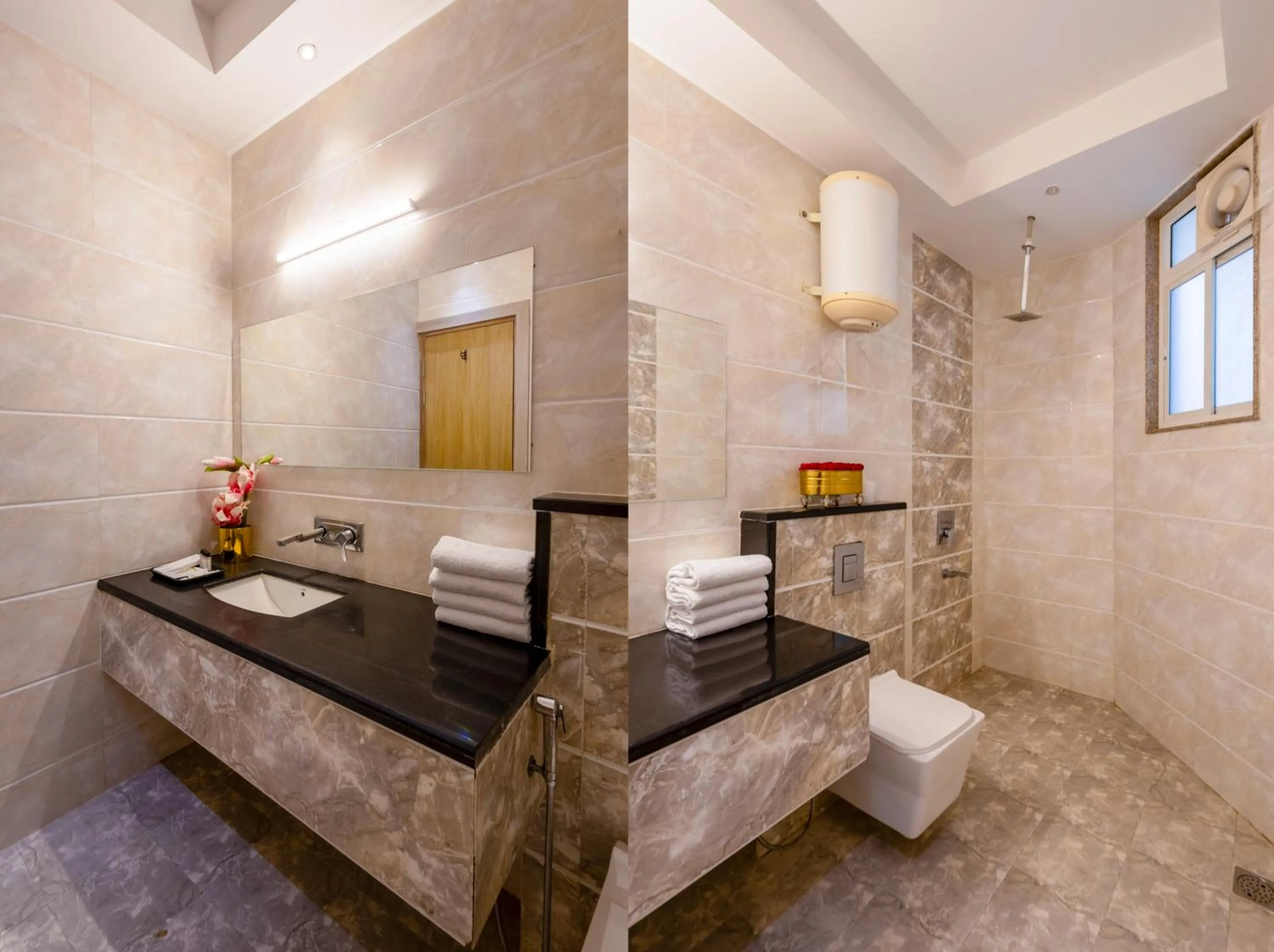 Bathroom in Hotel Transit International- Aerocity Delhi Airport