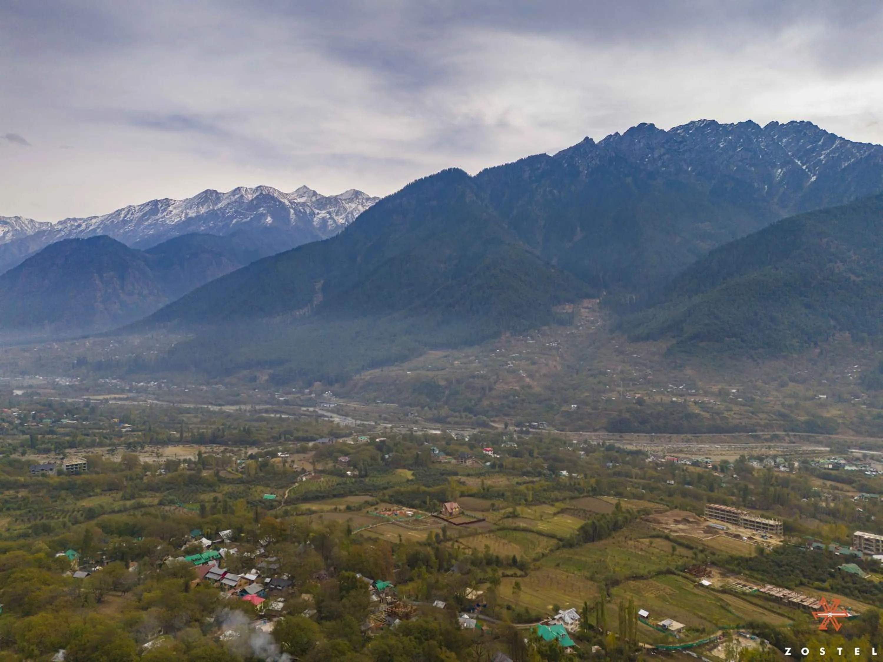 Bird's eye view in Zostel Pahalgam