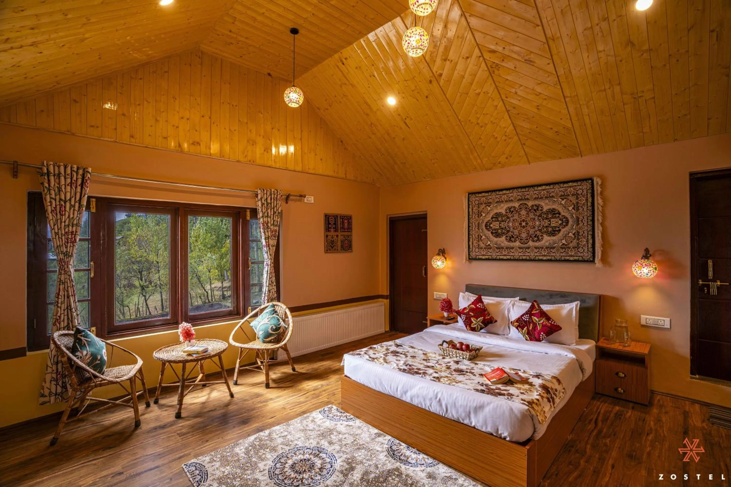 Bed in Zostel Pahalgam