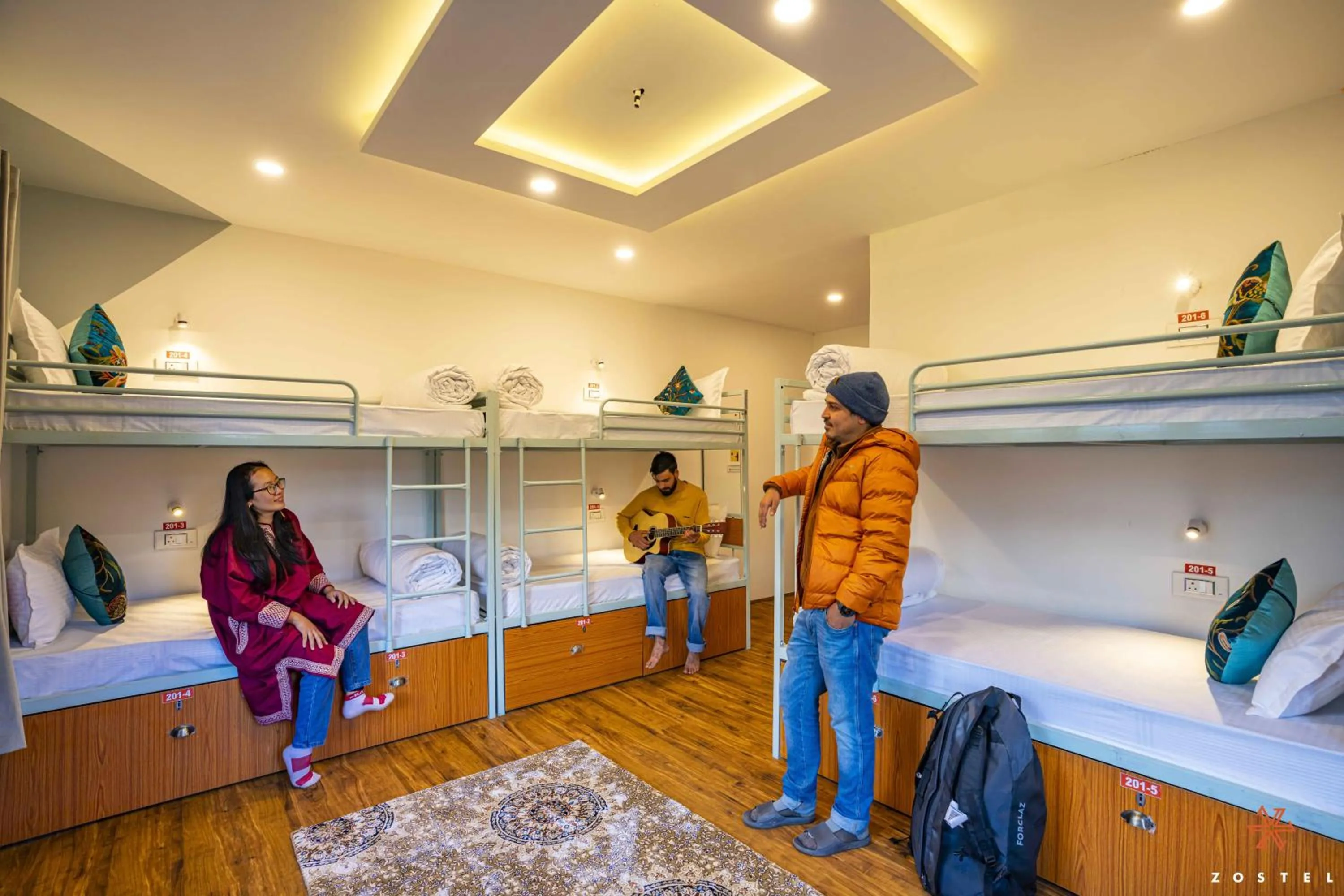 Bed in Zostel Pahalgam