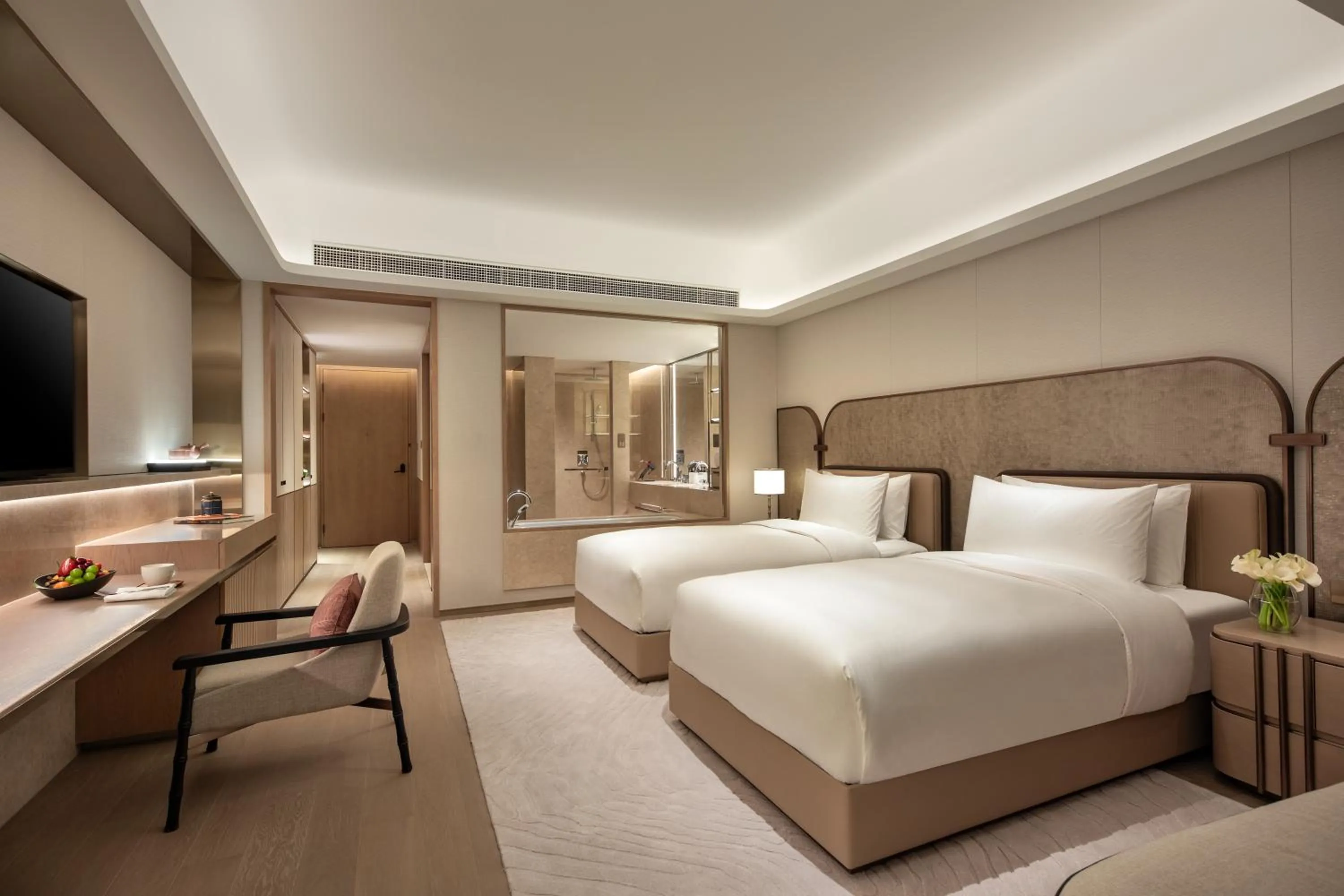 Bed in InterContinental Wuxi Taihu New City by IHG