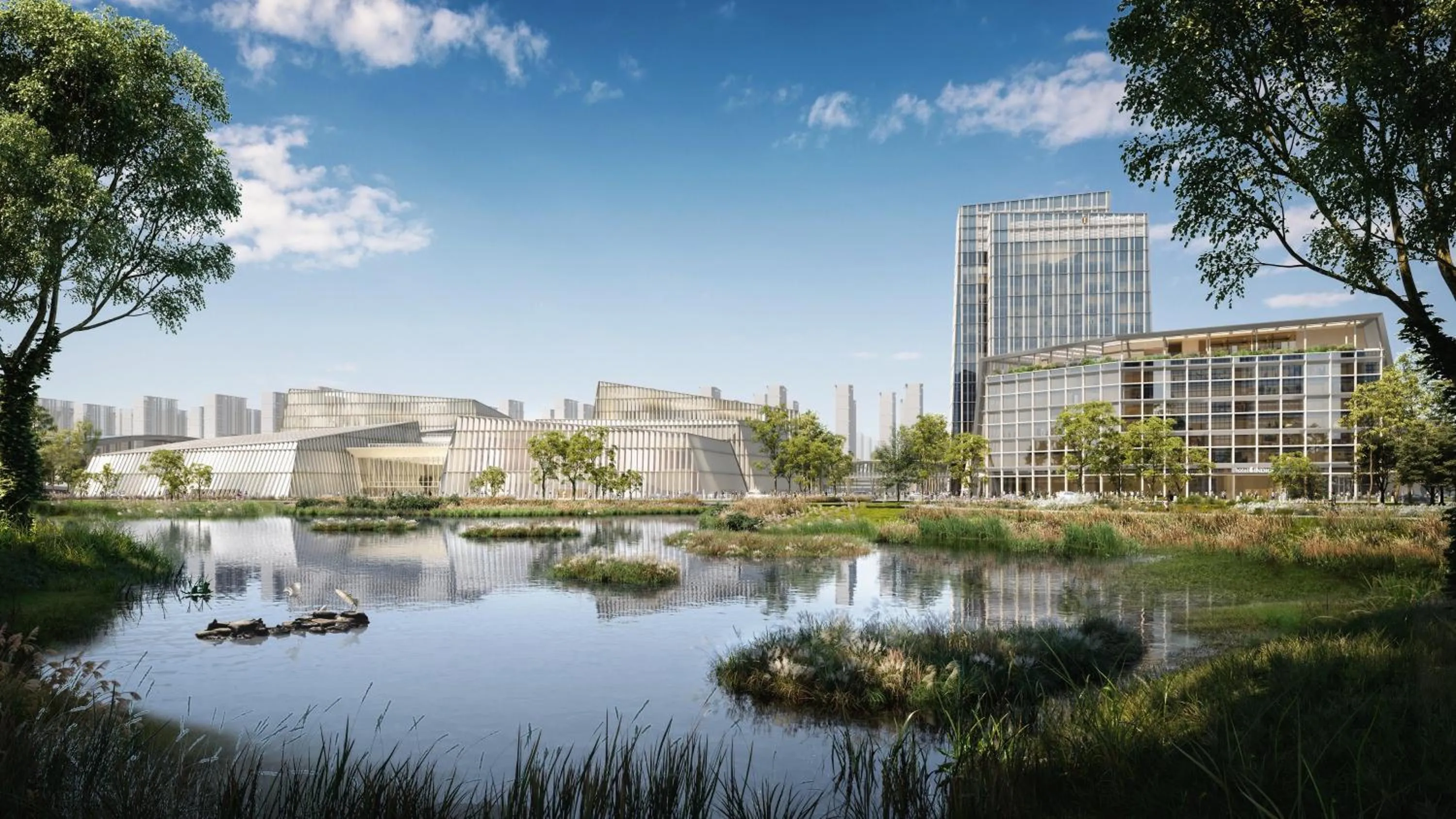 Property building in InterContinental Wuxi Taihu New City by IHG