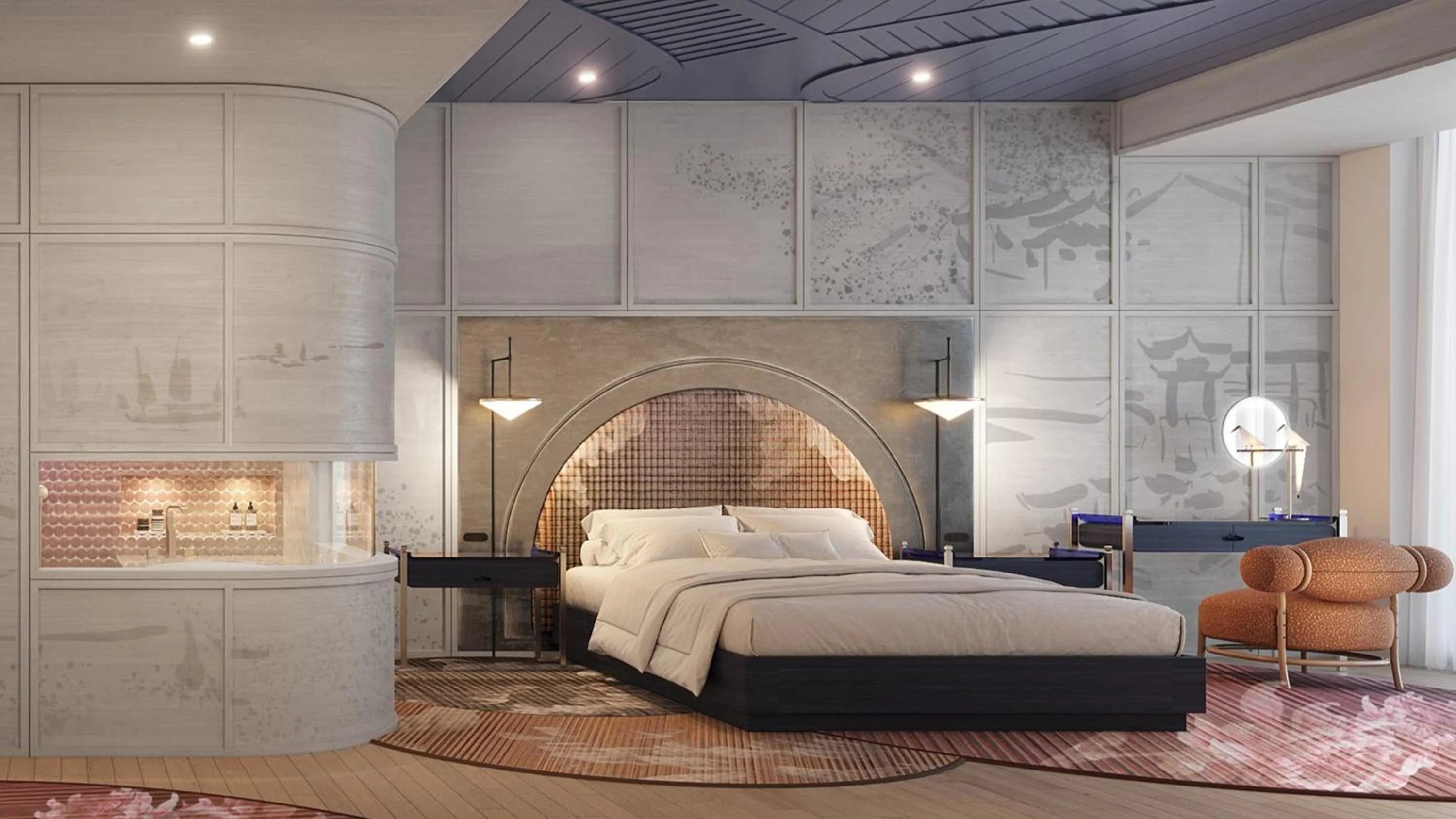 Photo of the whole room, Bed in Hotel Indigo Wuxi Taihu New City