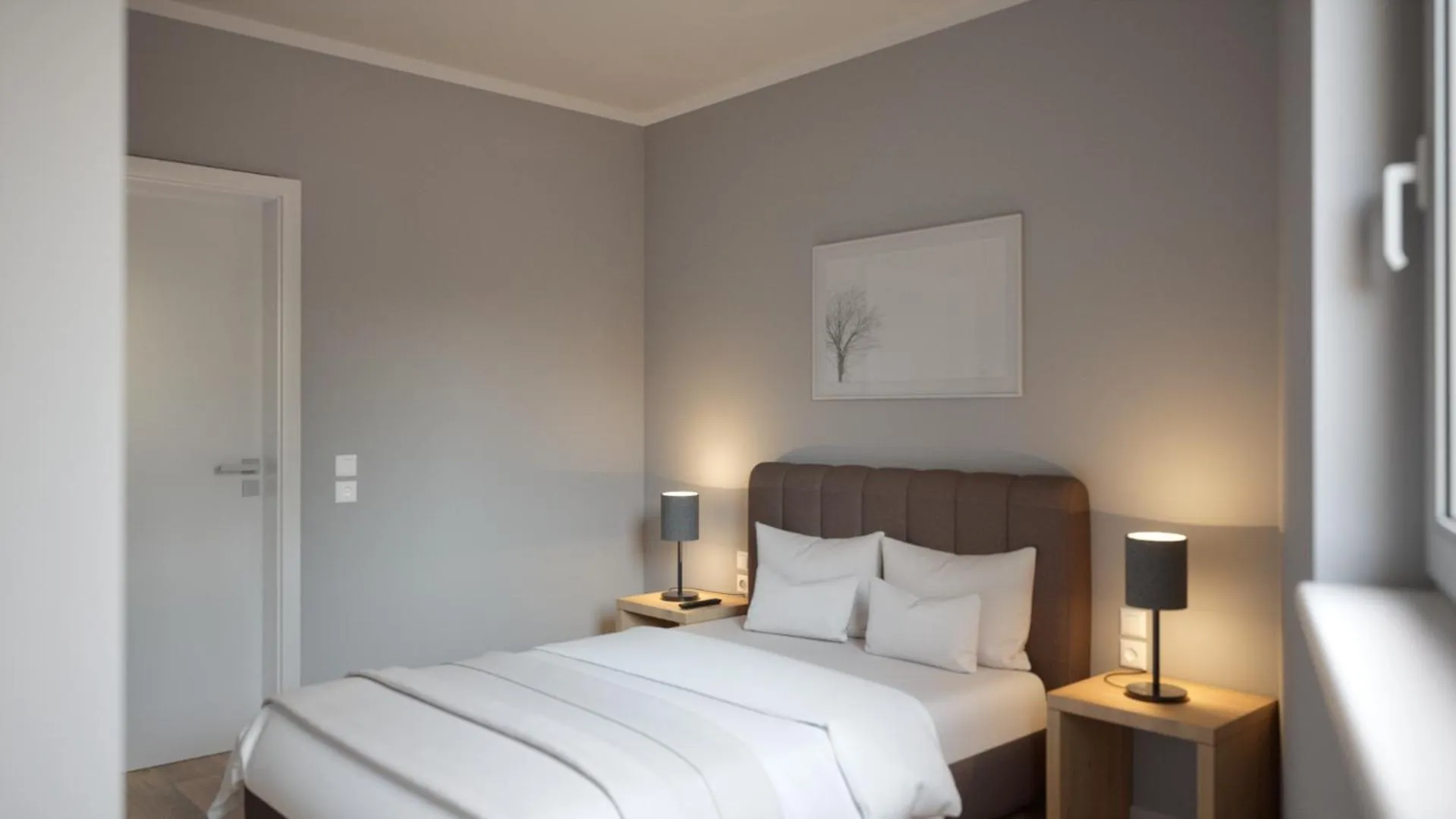 Bed in ADAPT APARTMENT HOTEL Wetzlar