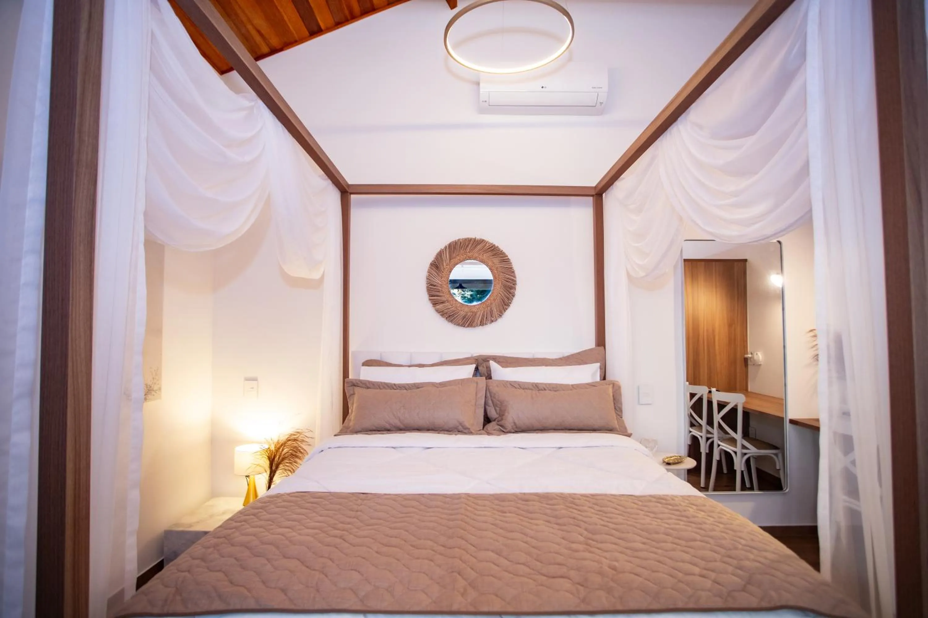 Bed in Chalés Quinta da Boa Vista