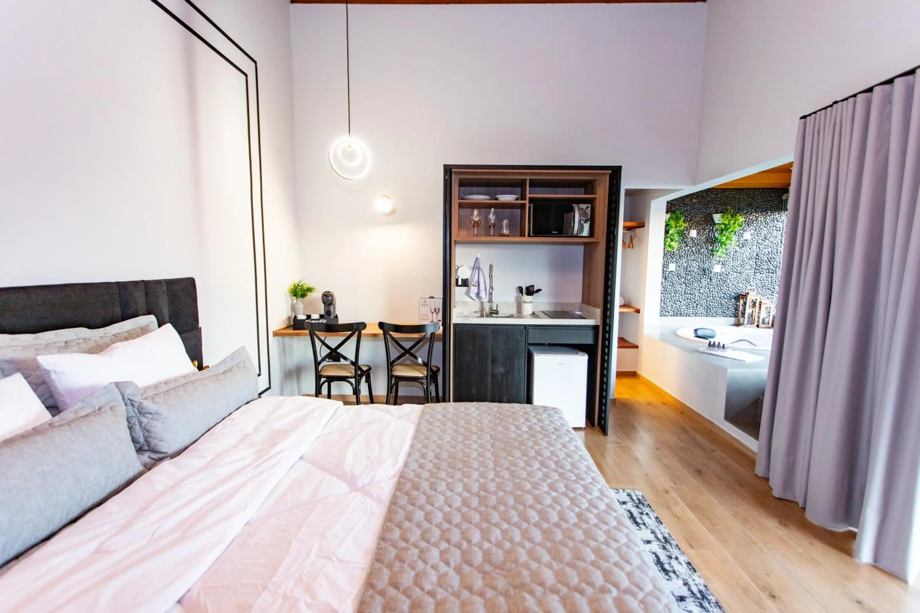 Bed in Chalés Quinta da Boa Vista