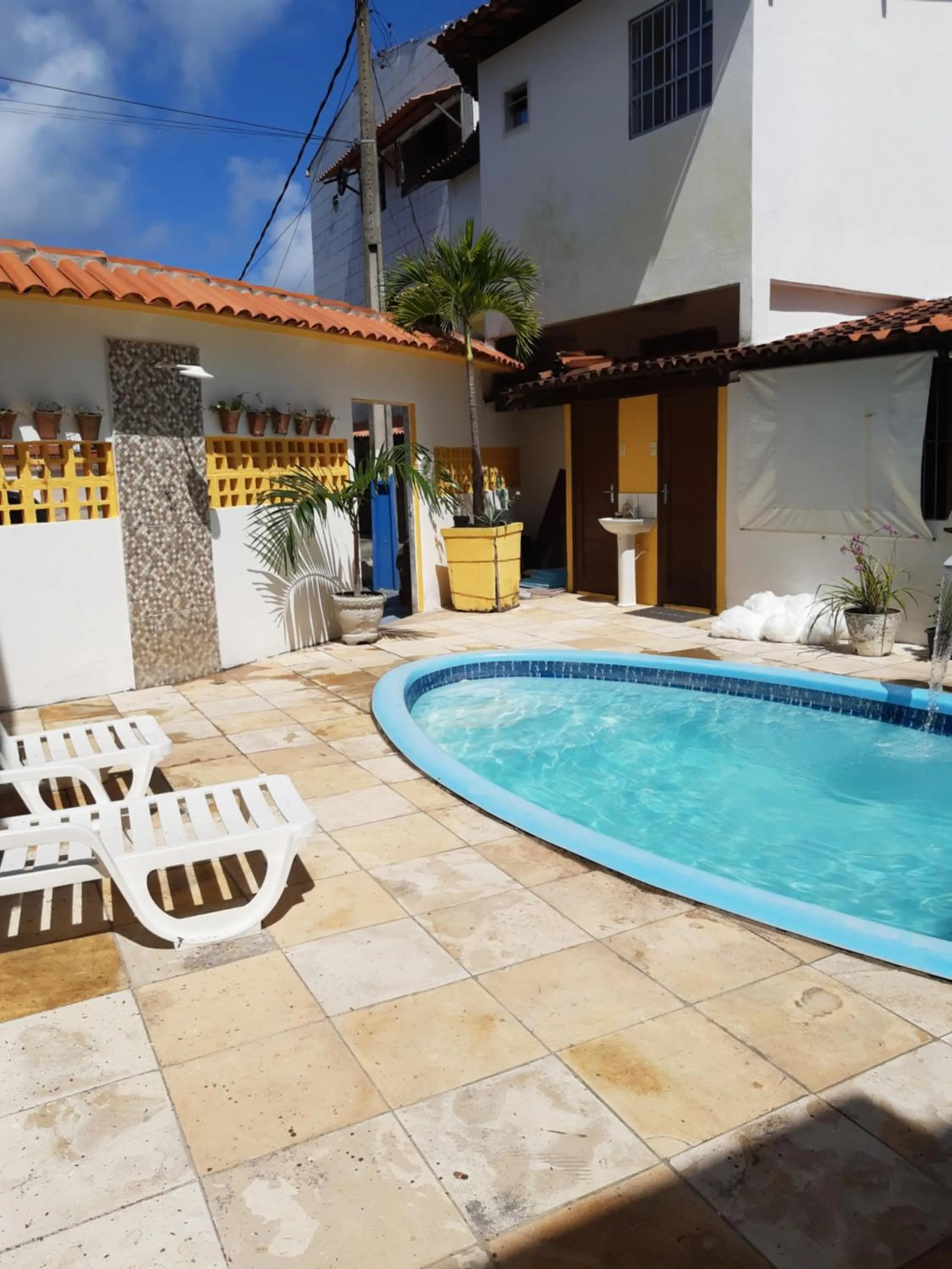 Pool view in Suítes São Francisco