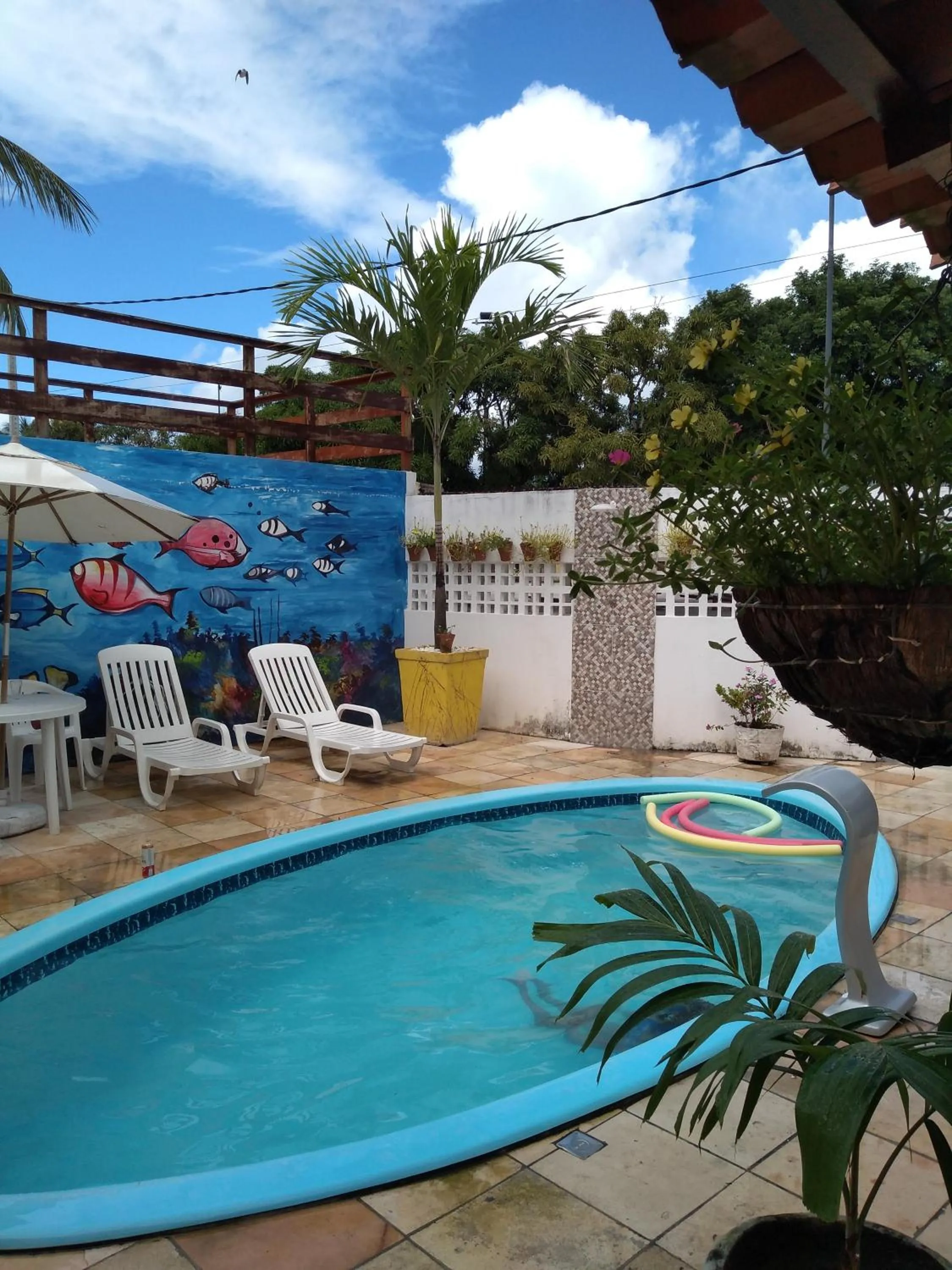 Pool view in Suítes São Francisco