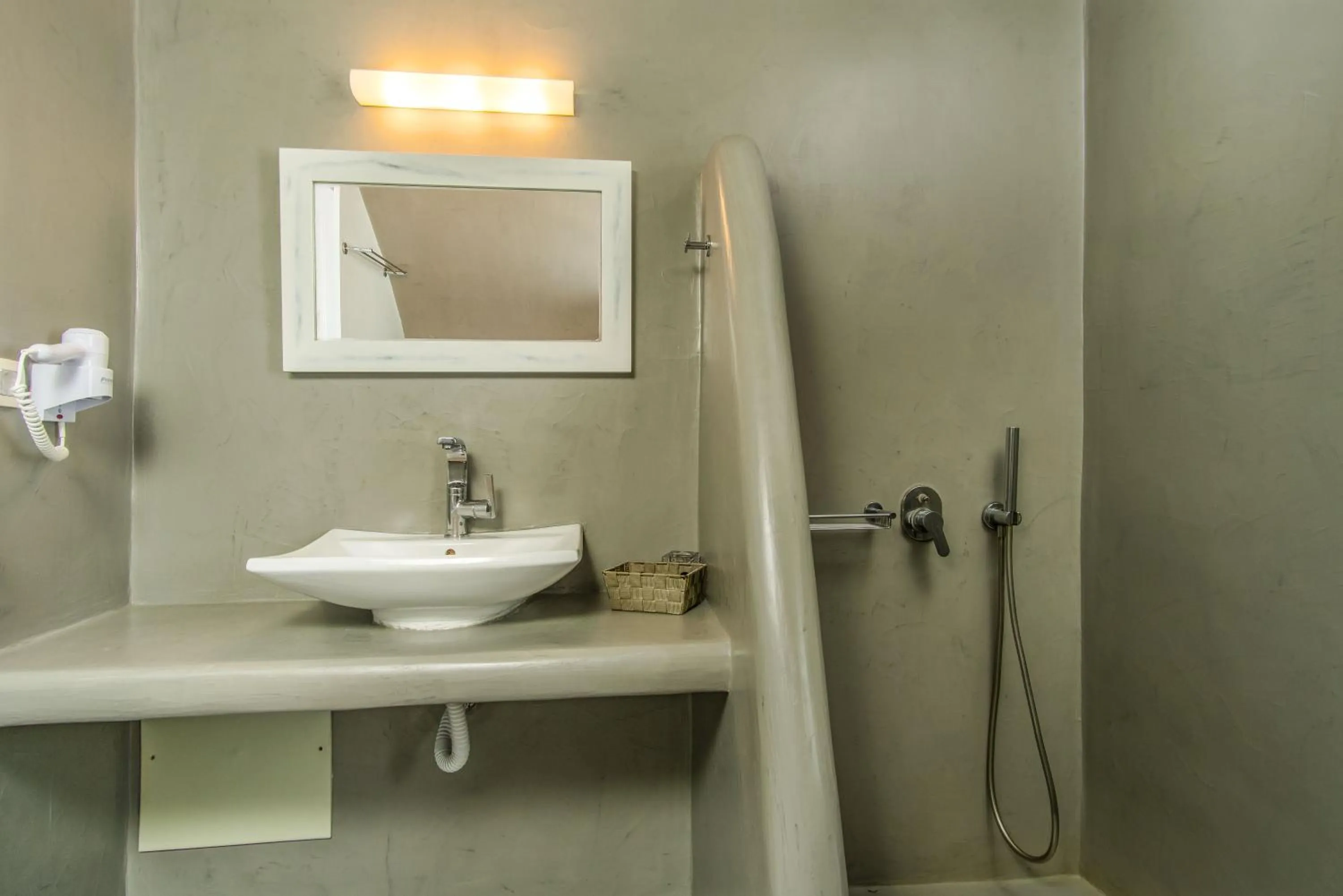 Bathroom in Central Fira Suites
