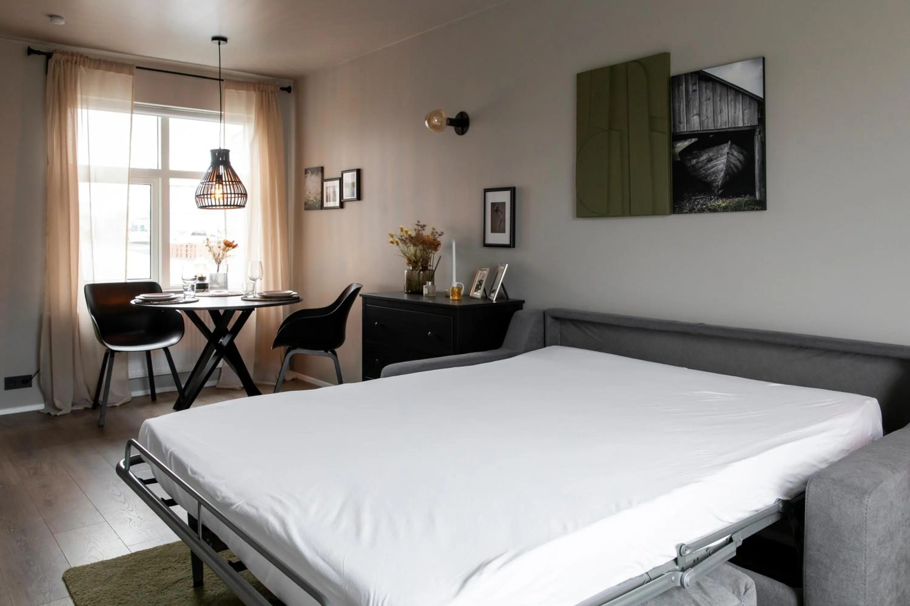 Living room in Ray of Sunshine Hafnargata