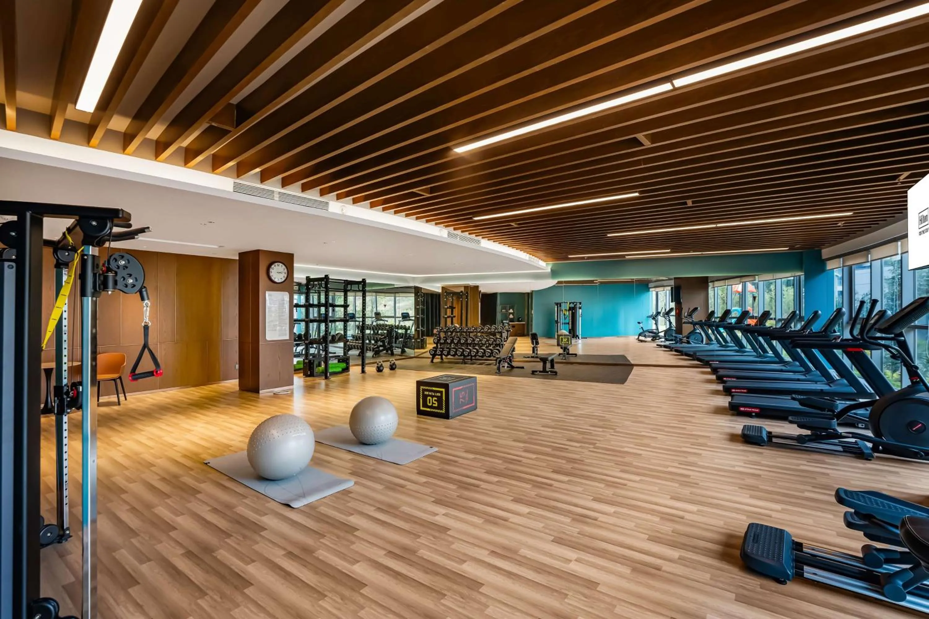 Fitness centre/facilities in Hilton Garden Inn Huzhou High-Speed Railway Station