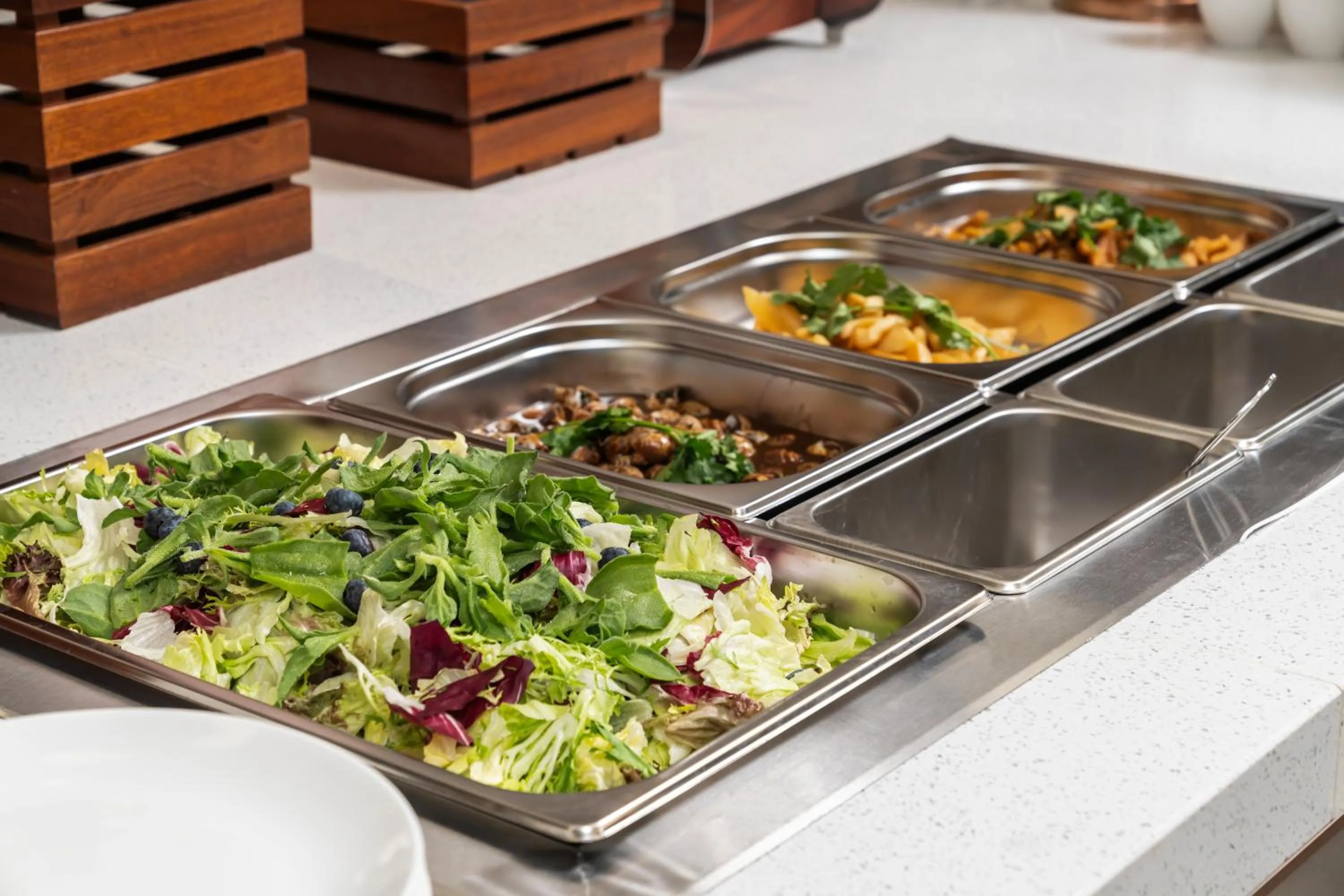 Buffet breakfast in Hilton Garden Inn Huzhou High-Speed Railway Station