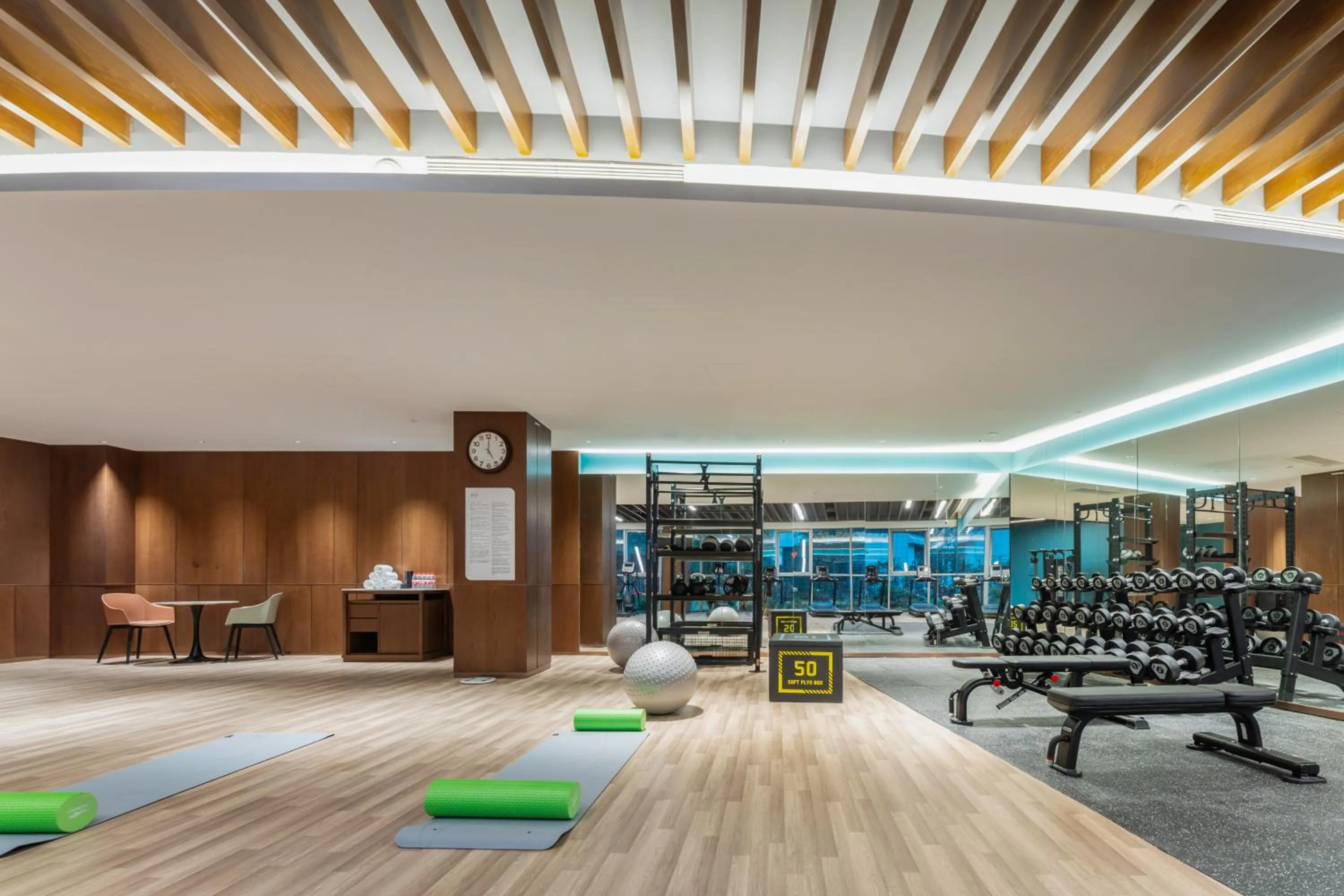Fitness centre/facilities in Hilton Garden Inn Huzhou High-Speed Railway Station