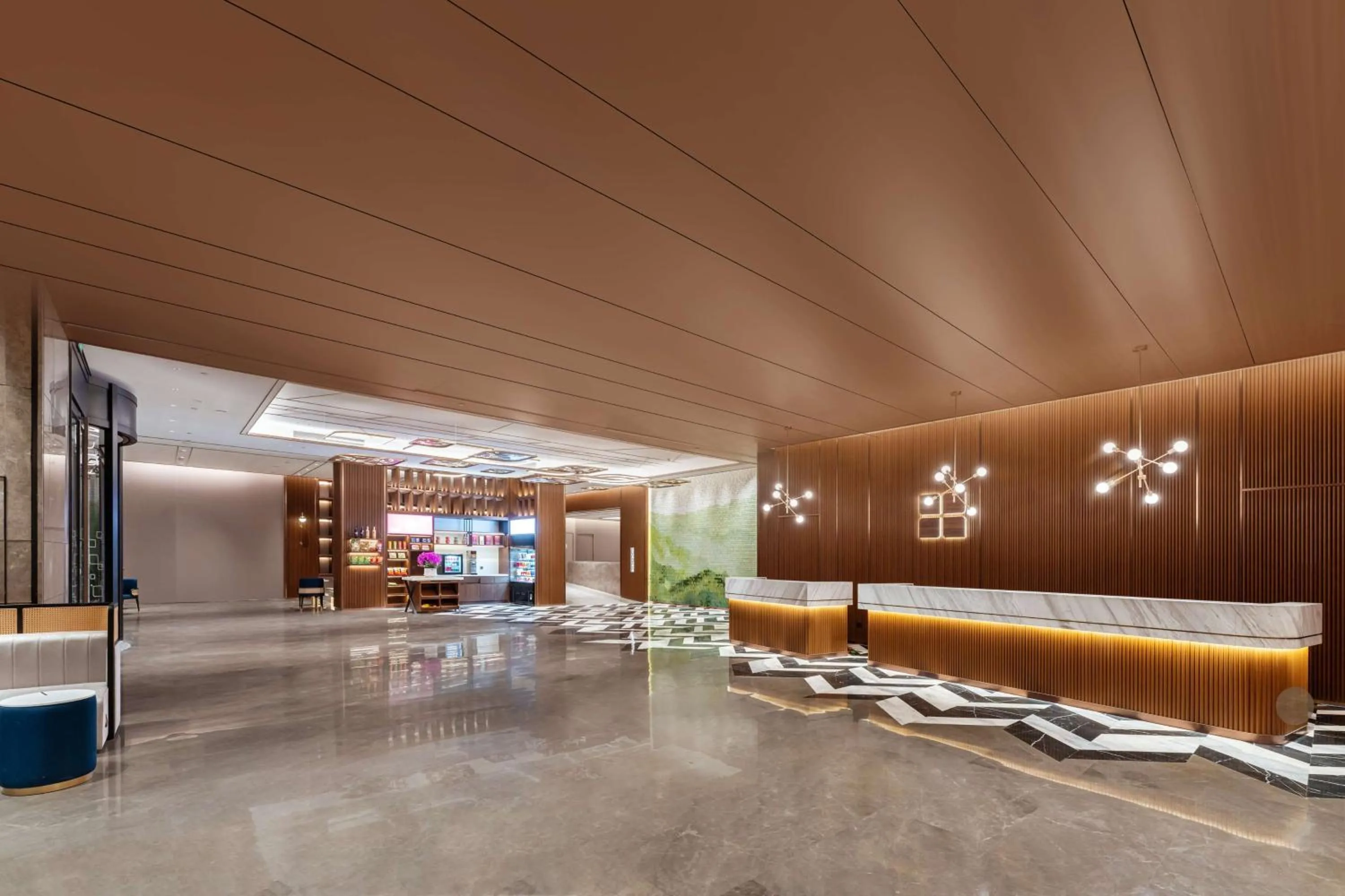 Lobby or reception in Hilton Garden Inn Huzhou High-Speed Railway Station