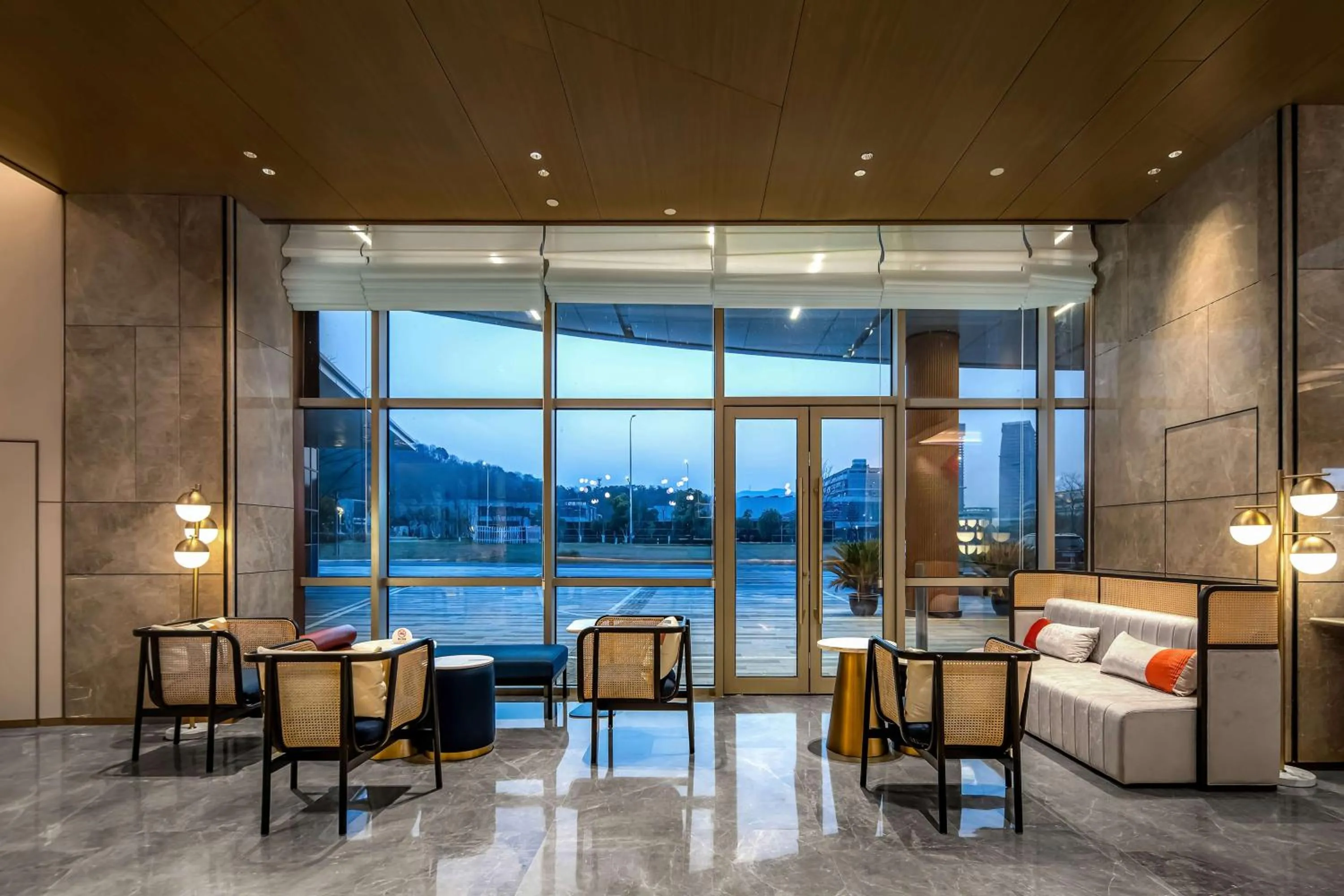 Lobby or reception in Hilton Garden Inn Huzhou High-Speed Railway Station