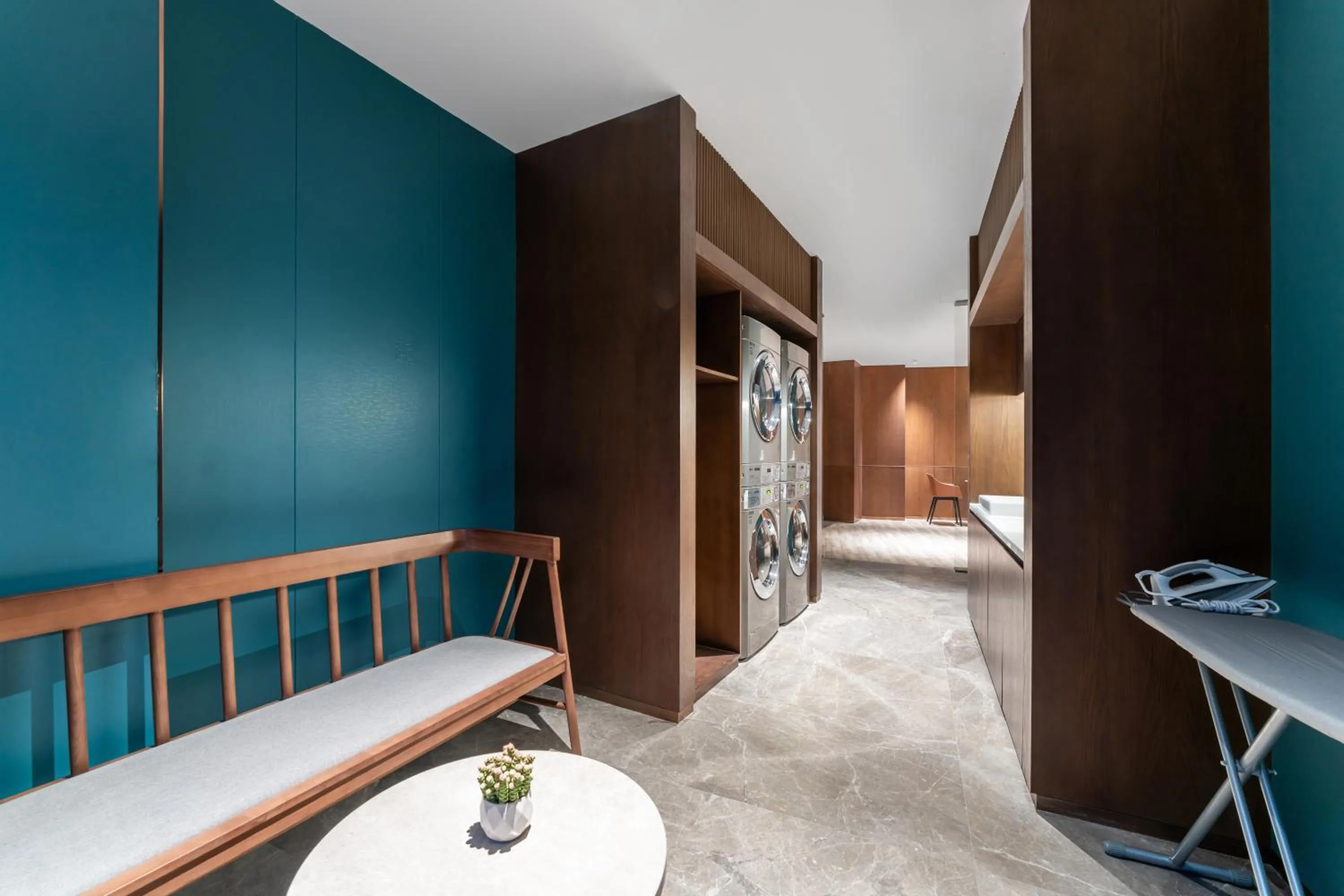 washing machine, Bed in Hilton Garden Inn Huzhou High-Speed Railway Station