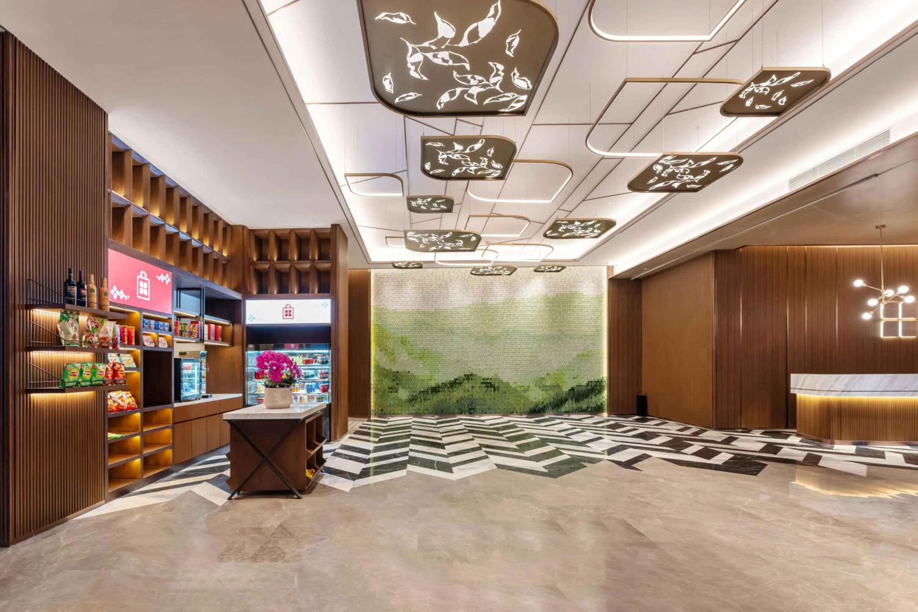 Lobby or reception in Hilton Garden Inn Huzhou High-Speed Railway Station