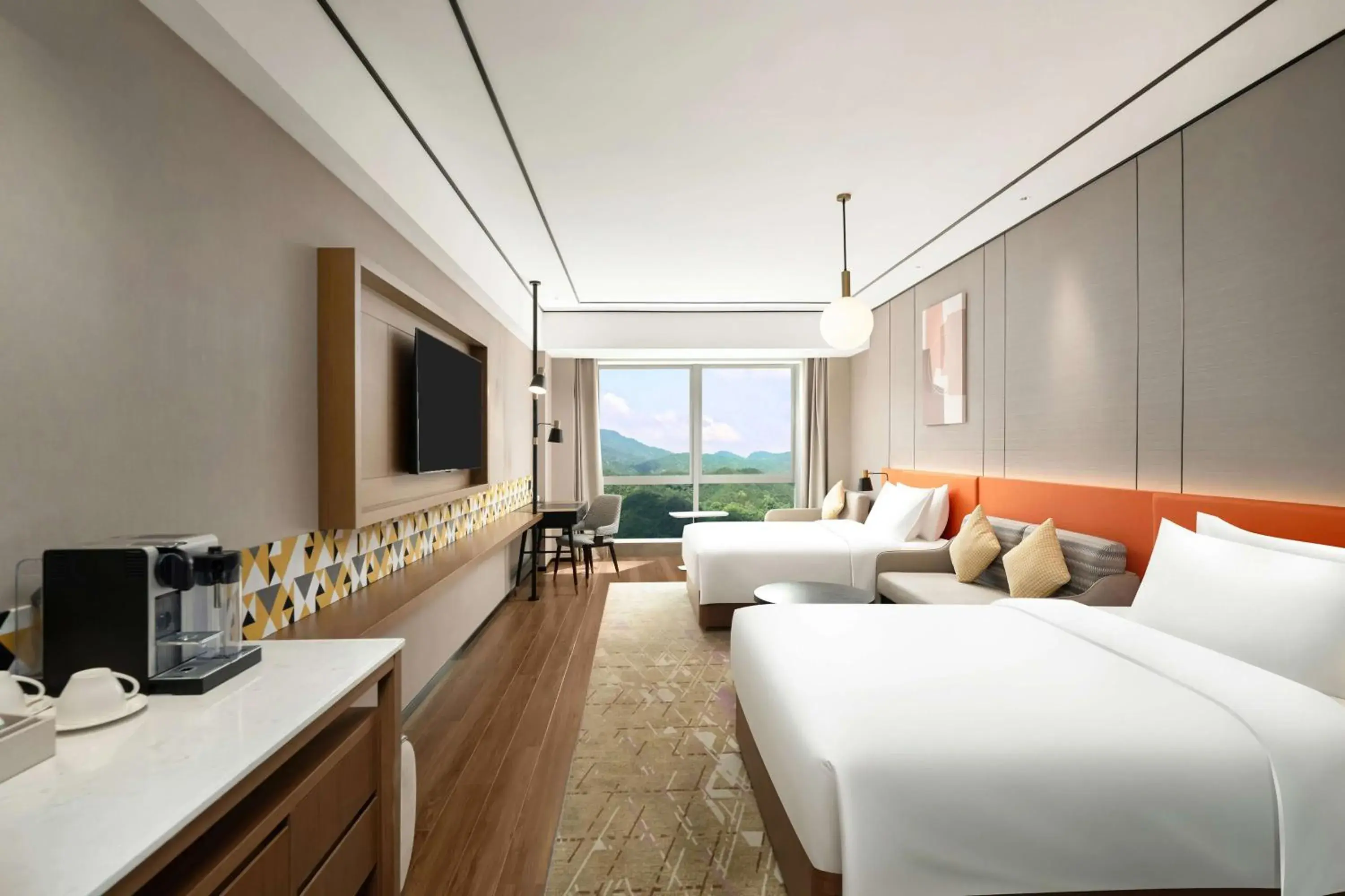 Superior Twin Room in Hilton Garden Inn Huzhou High-Speed Railway Station Superior Twin Room in Hilton Garden Inn Huzhou High-Speed Railway Station