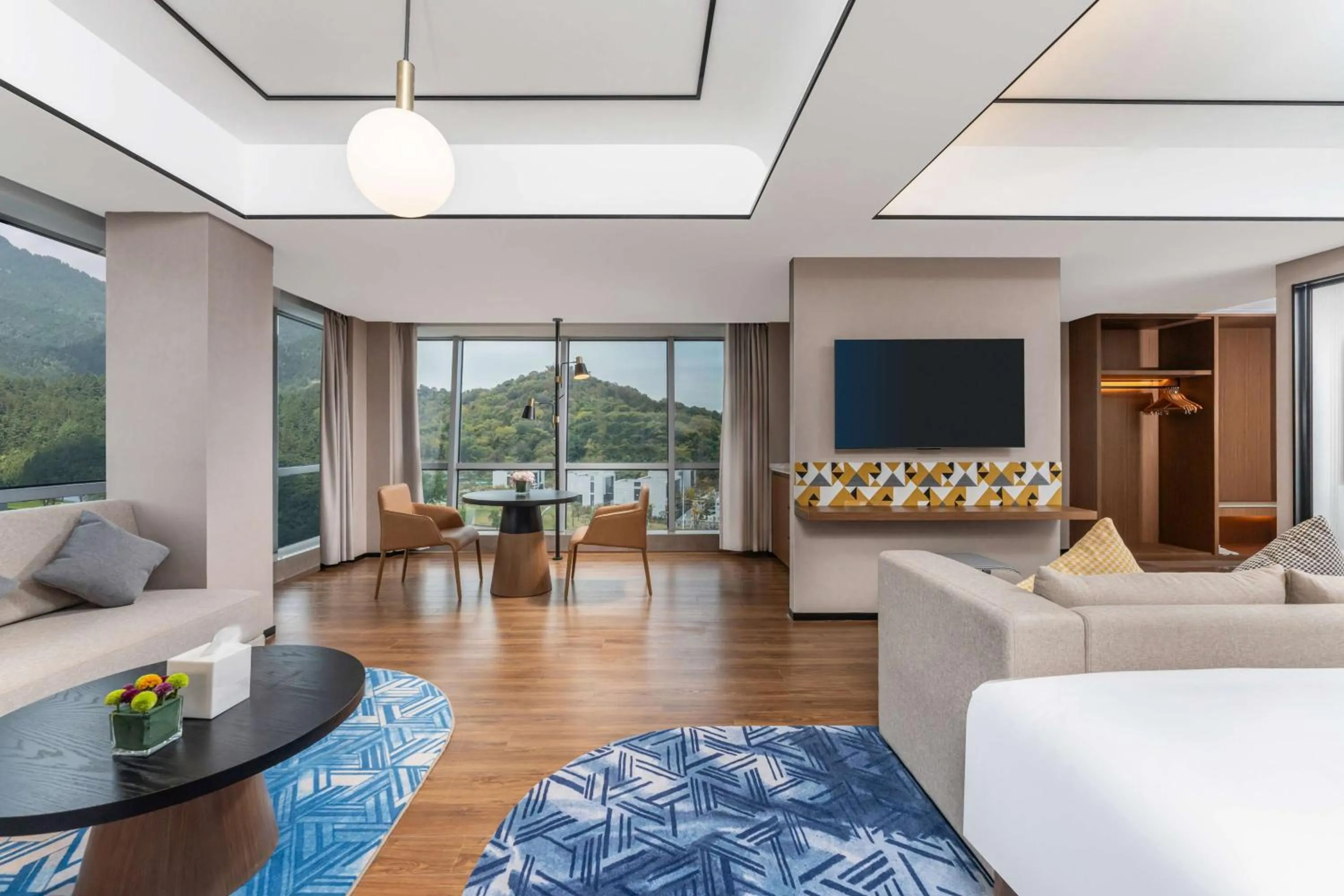 Living room in Hilton Garden Inn Huzhou High-Speed Railway Station