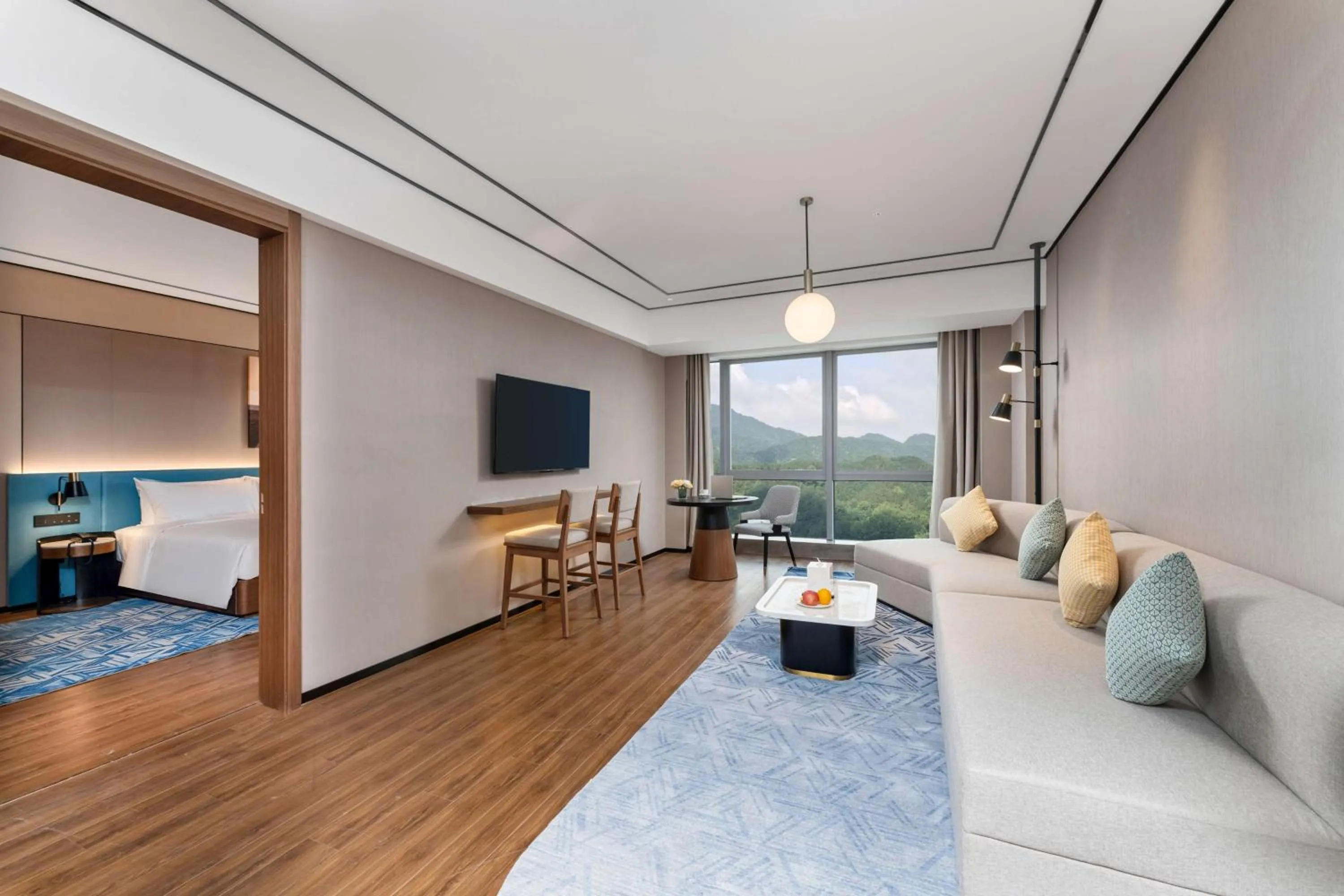 Living room in Hilton Garden Inn Huzhou High-Speed Railway Station