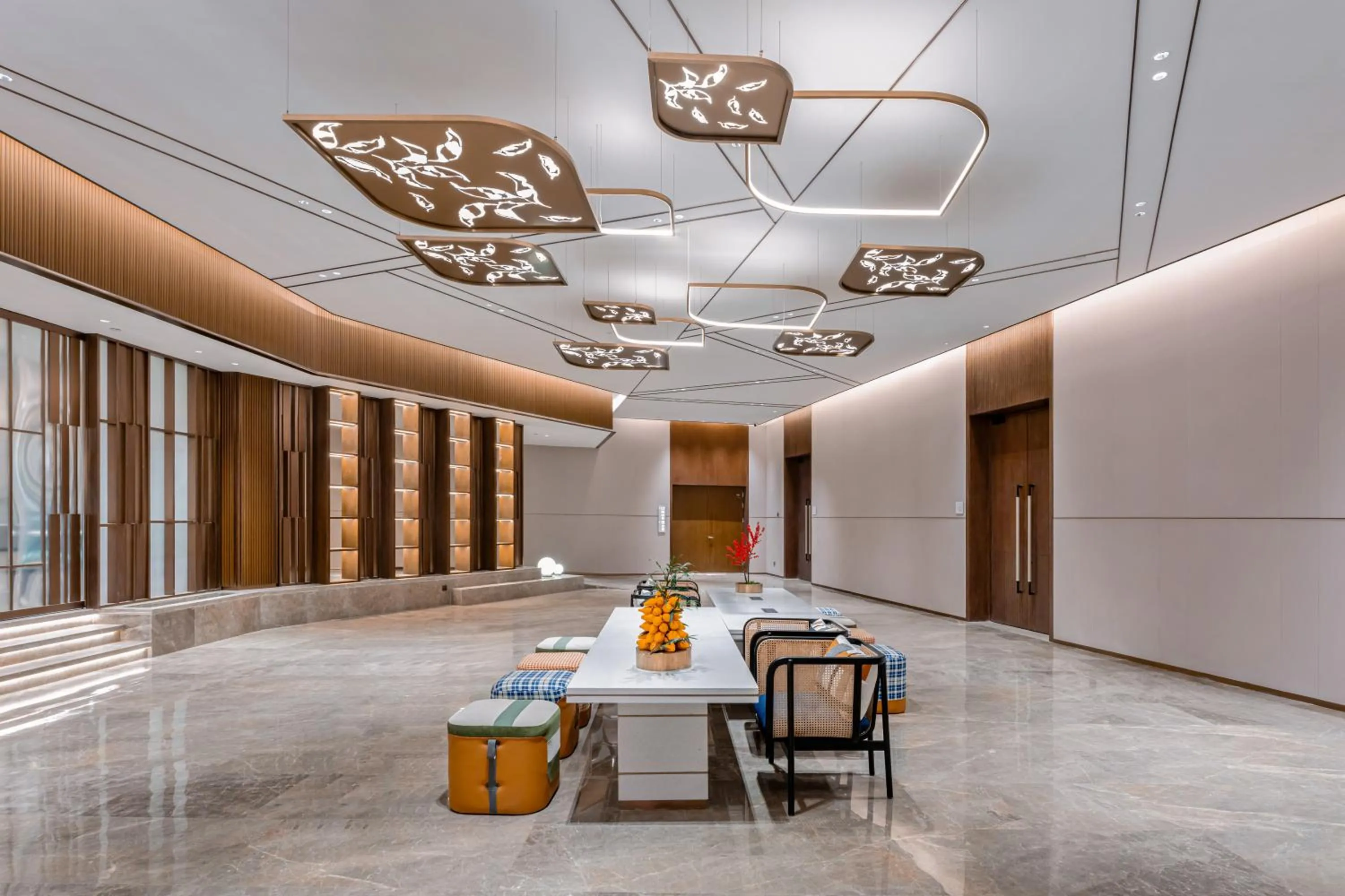 Seating area in Hilton Garden Inn Huzhou High-Speed Railway Station