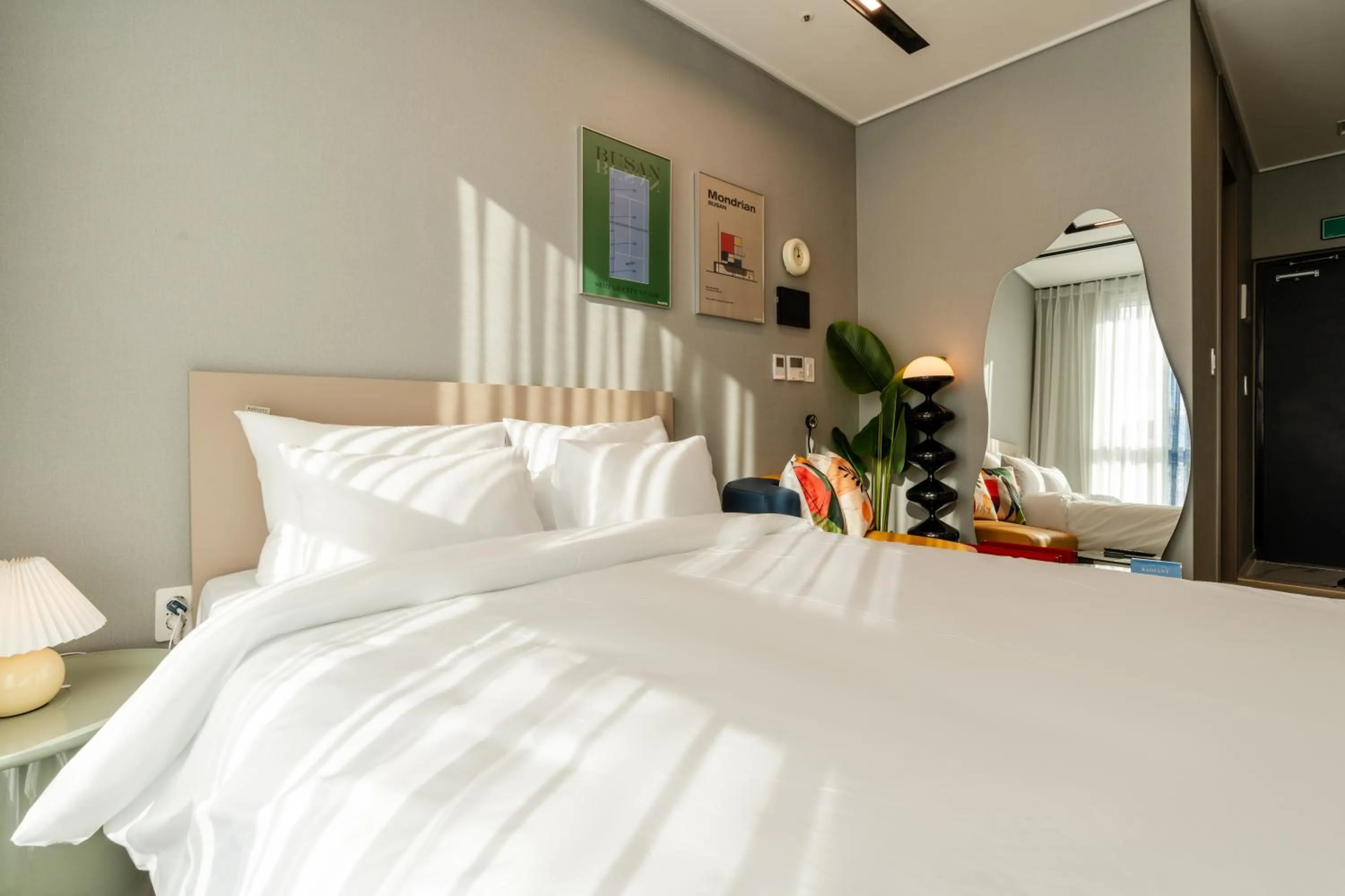 Bed in Radiant Nampo Hotel