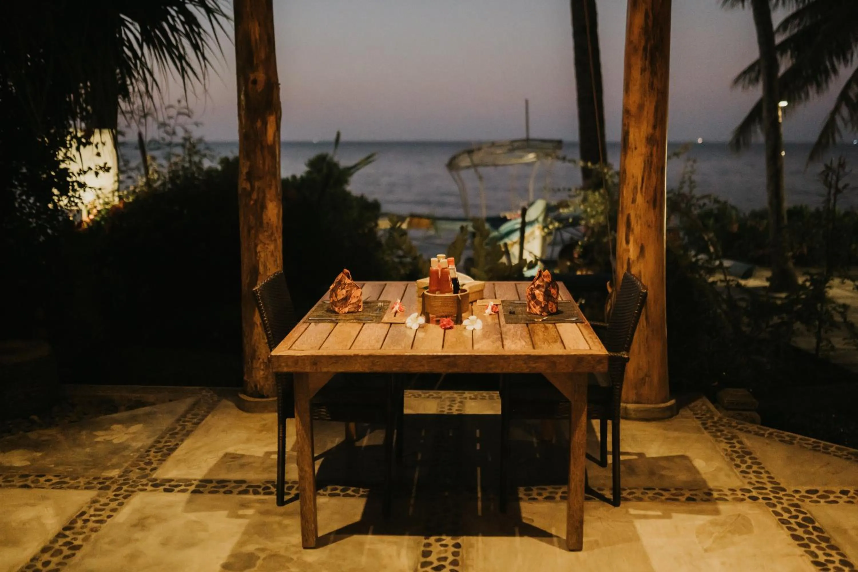 Dining area in ALOKA BAHARI Villas