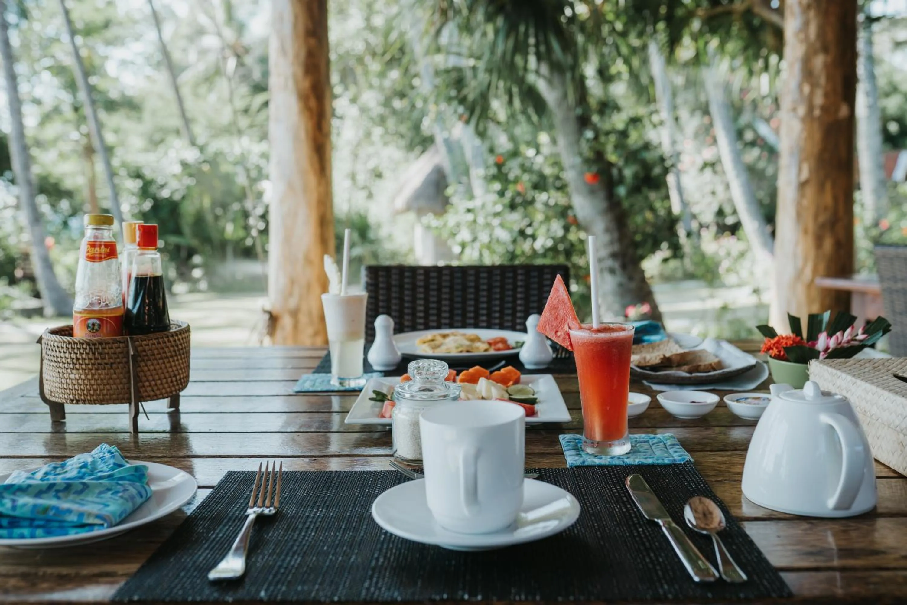 Breakfast in ALOKA BAHARI Villas