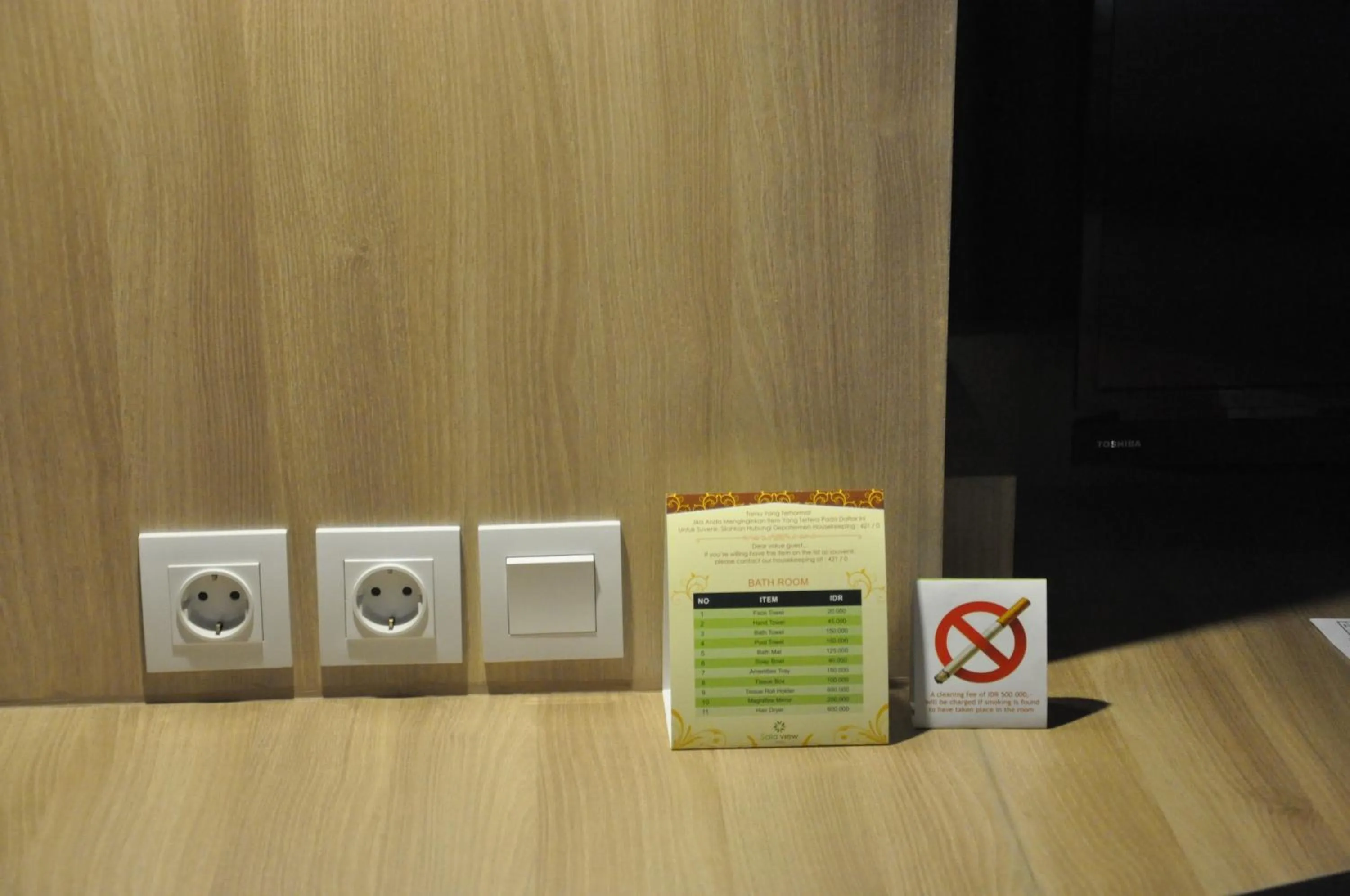 Text overlay in Sala View Hotel