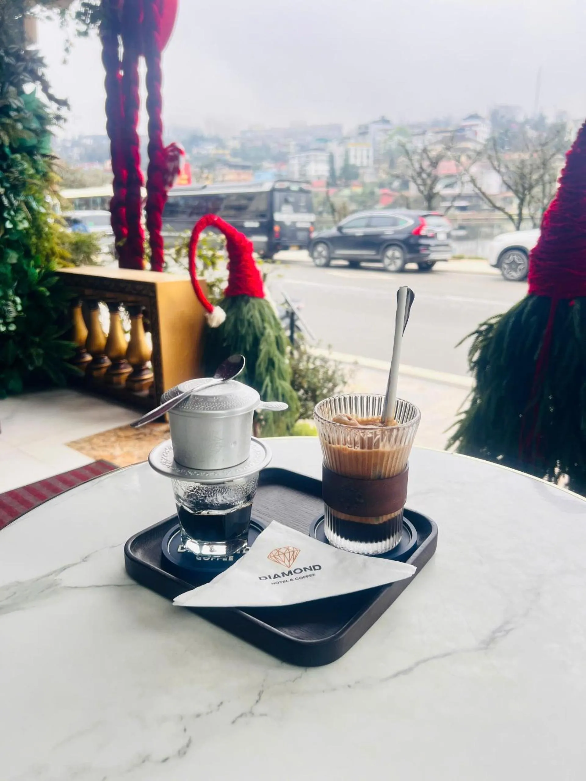 Seating area in Diamond Hotel Sapa