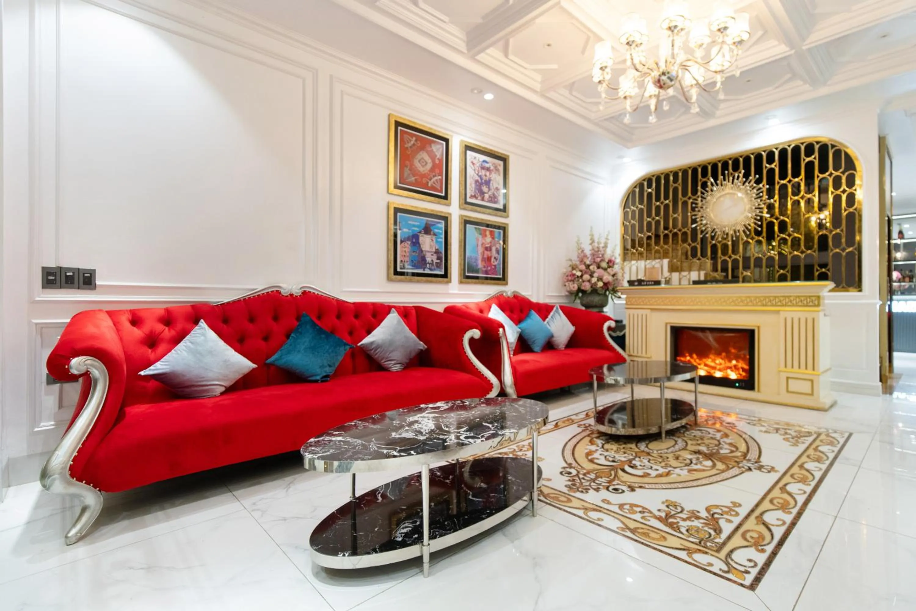 Living room in Diamond Hotel Sapa