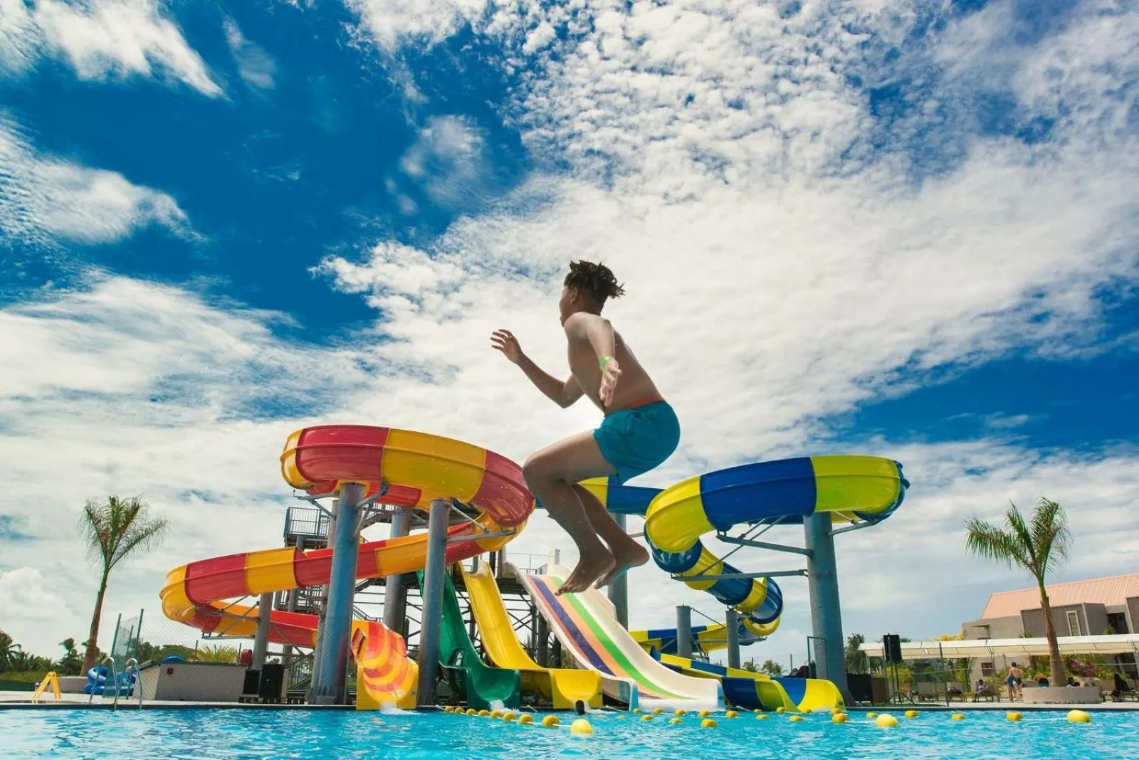 Aqua park in Crystals Beach Resort Belle Mare, a member of Radisson Individuals
