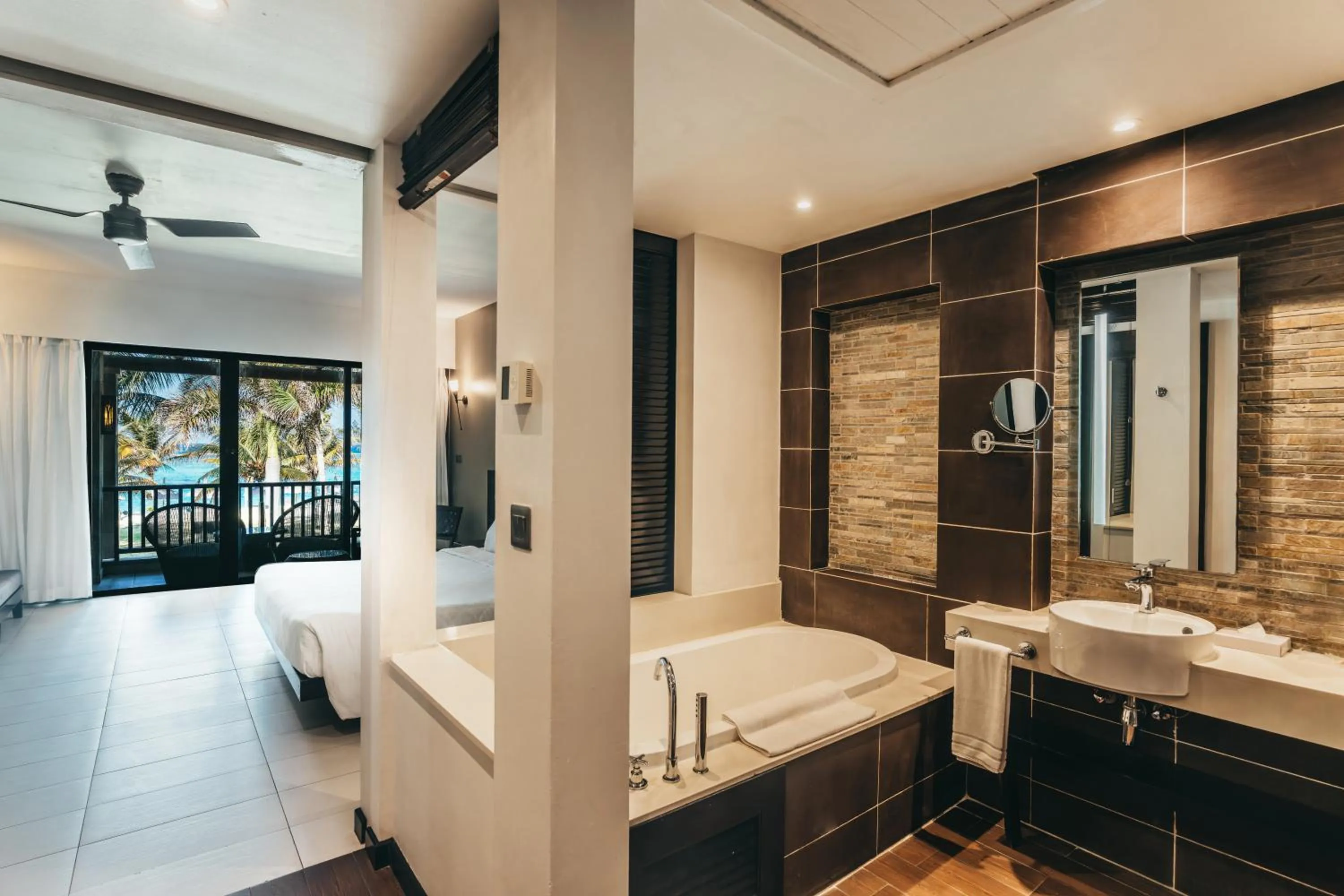 Bathroom in Crystals Beach Resort Belle Mare, a member of Radisson Individuals