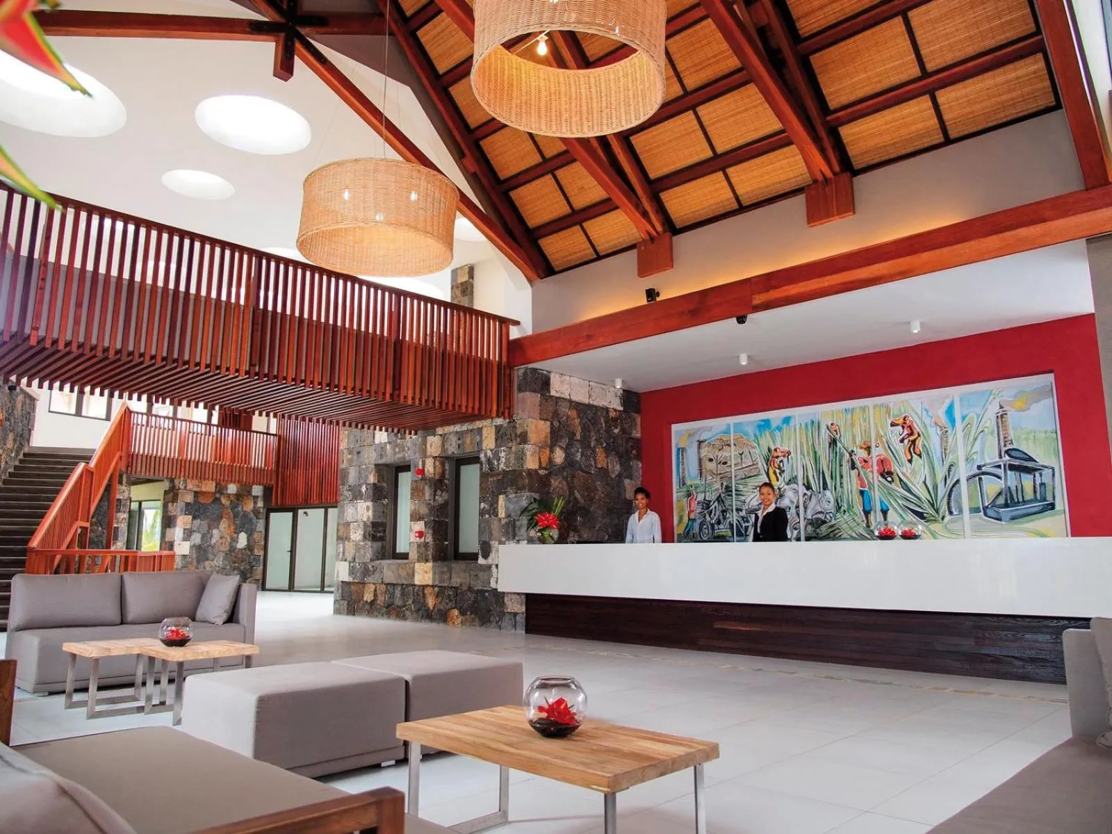 Lobby or reception in Crystals Beach Resort Belle Mare, a member of Radisson Individuals