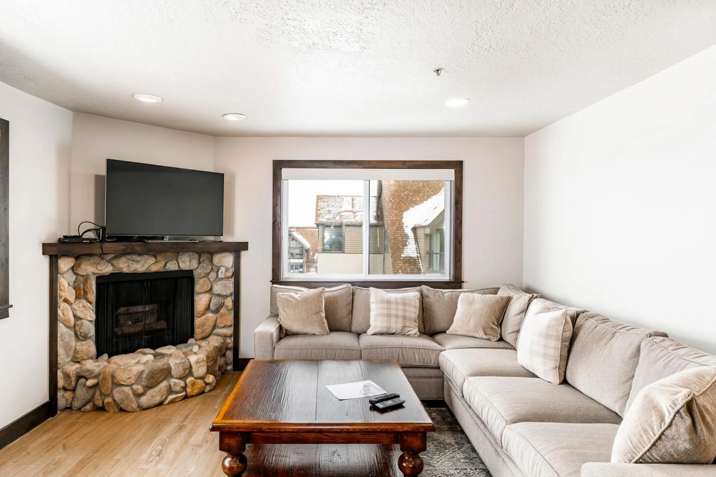 Living room in The Loft at Mountain Village by All Seasons Resort Lodging