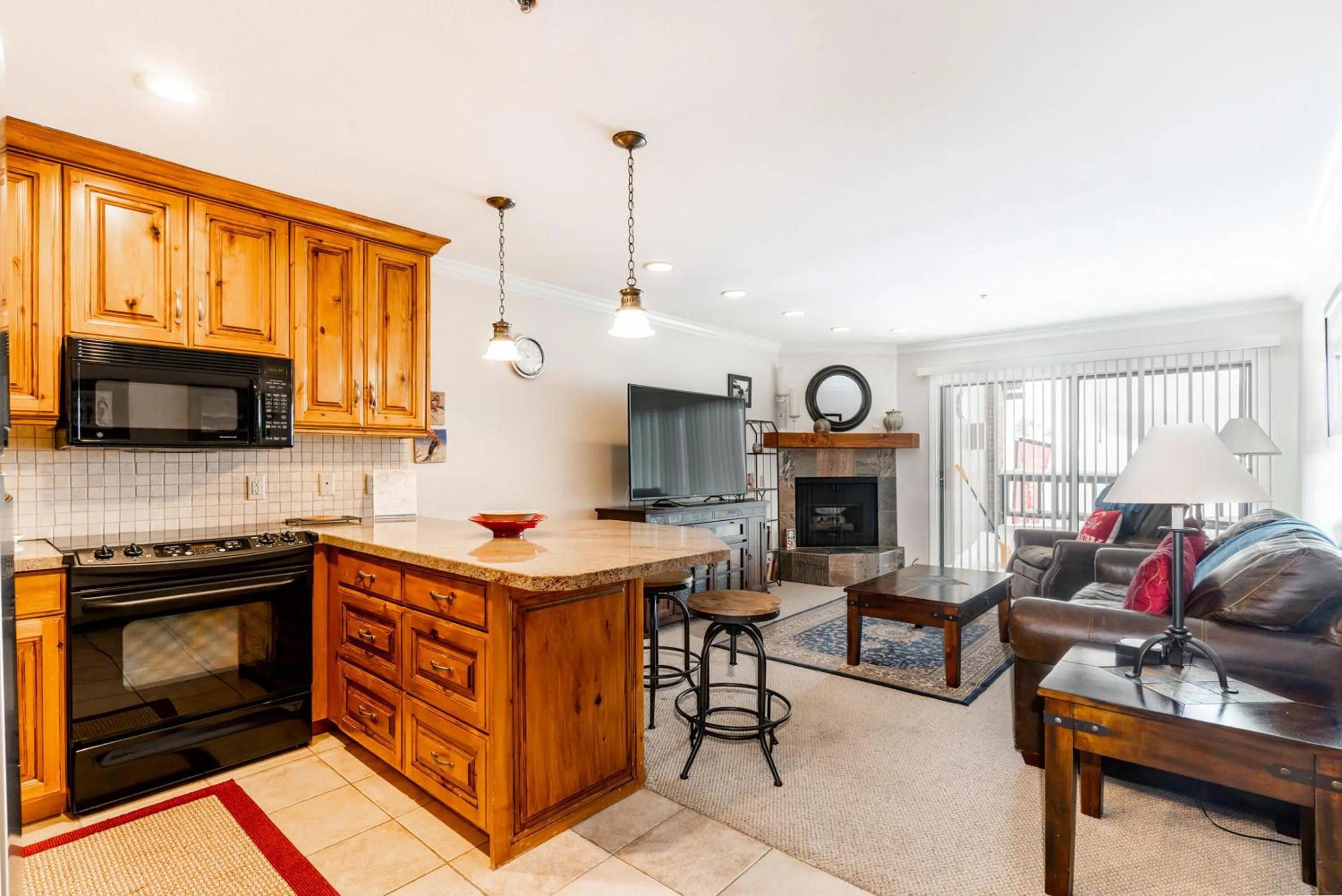 Living room in The Loft at Mountain Village by All Seasons Resort Lodging